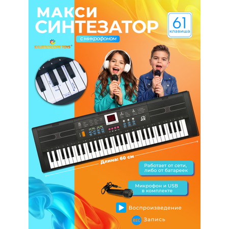 Игрушка музыкальная Kaleidoscope toys синтезатор