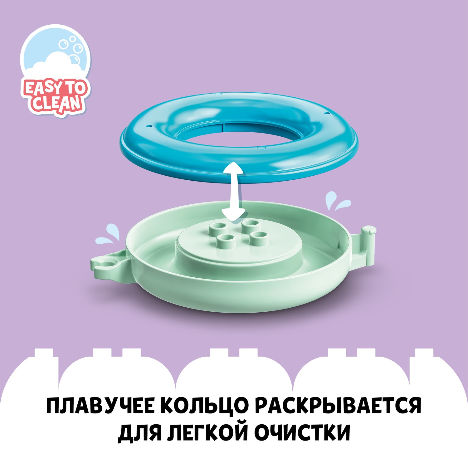 Конструктор LEGO DUPLO Плавучий поезд для зверей 14 дет. - фото 6
