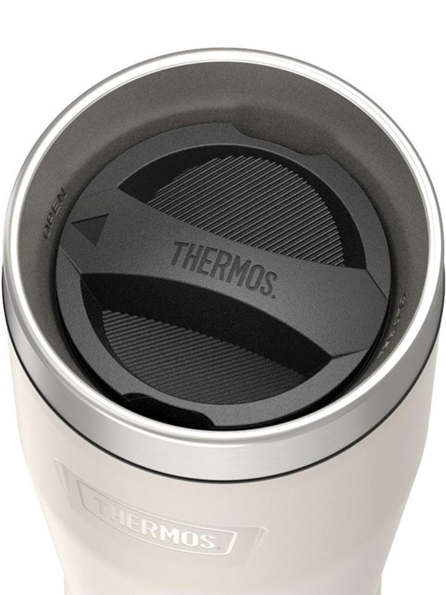 Термокружка для кофе чая 470 мл THERMOS ICON-1012 песочная – нержавеющая сталь герметичная тепло/холод 7/22 часа - фото 8