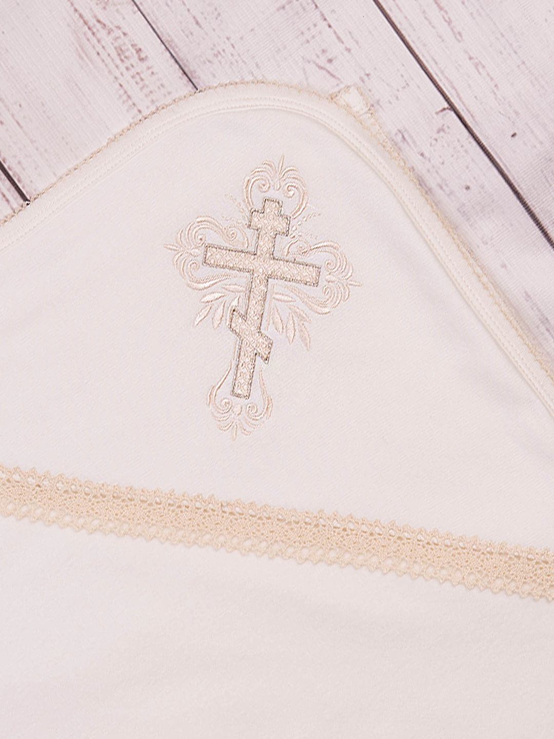 Пелёнка Совенок Дона крестильная трикотаж 80х80 см - фото 2