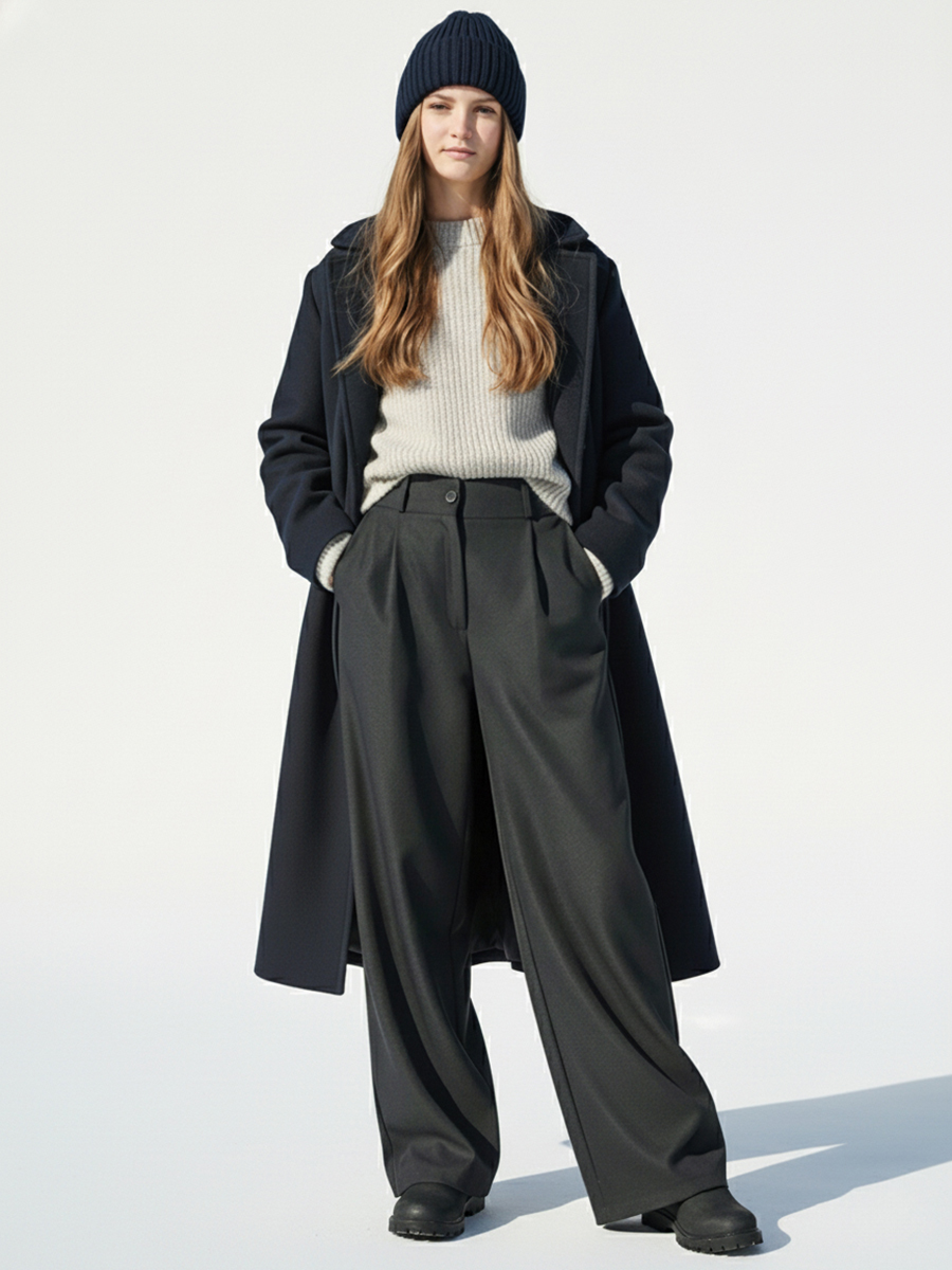 Брюки-палаццо СИНЯЯ МОДА WF1012B-H39 - фото 1