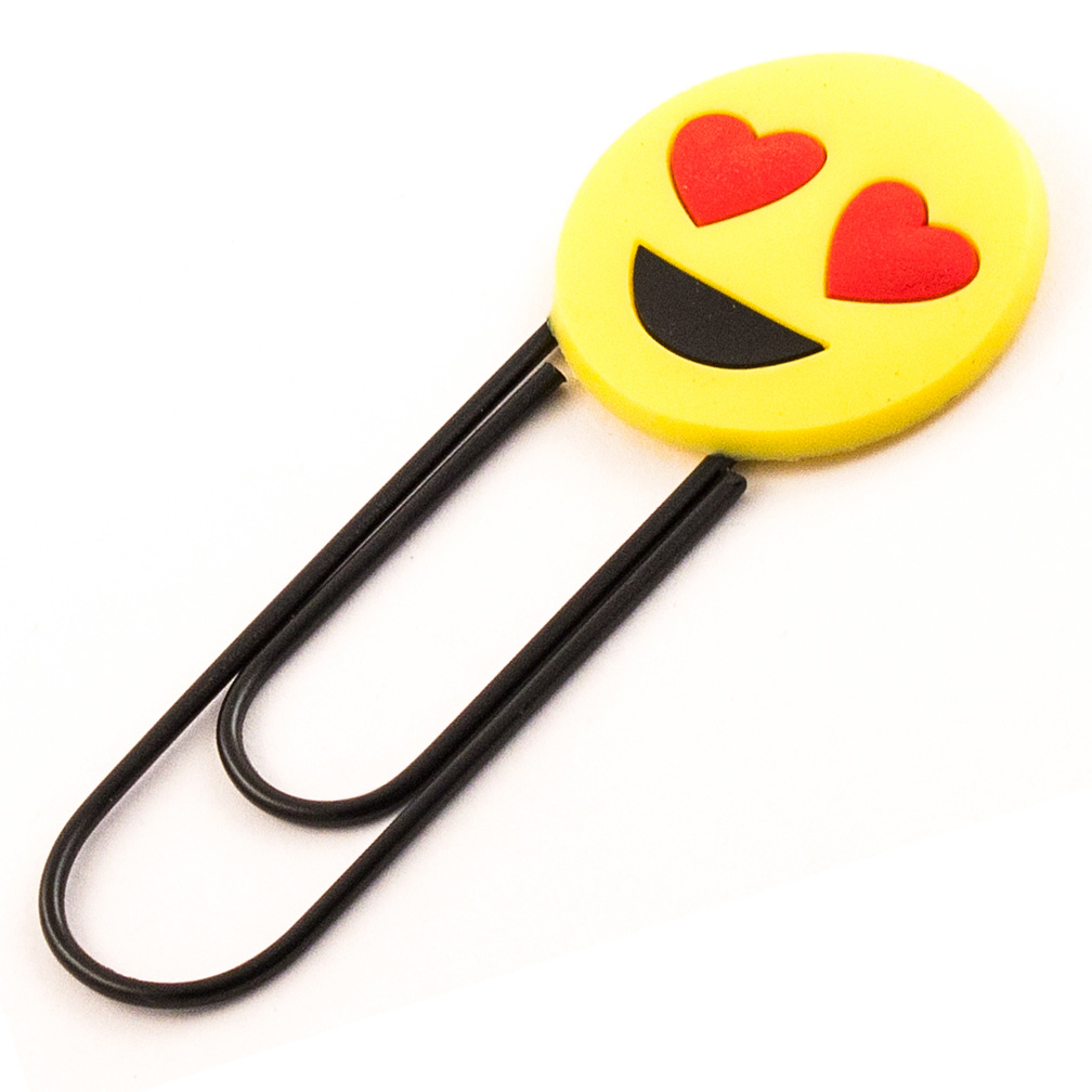 Закладка ЭВРИКА Скрепка-гигант Смайл №5 1 шт. - фото 1