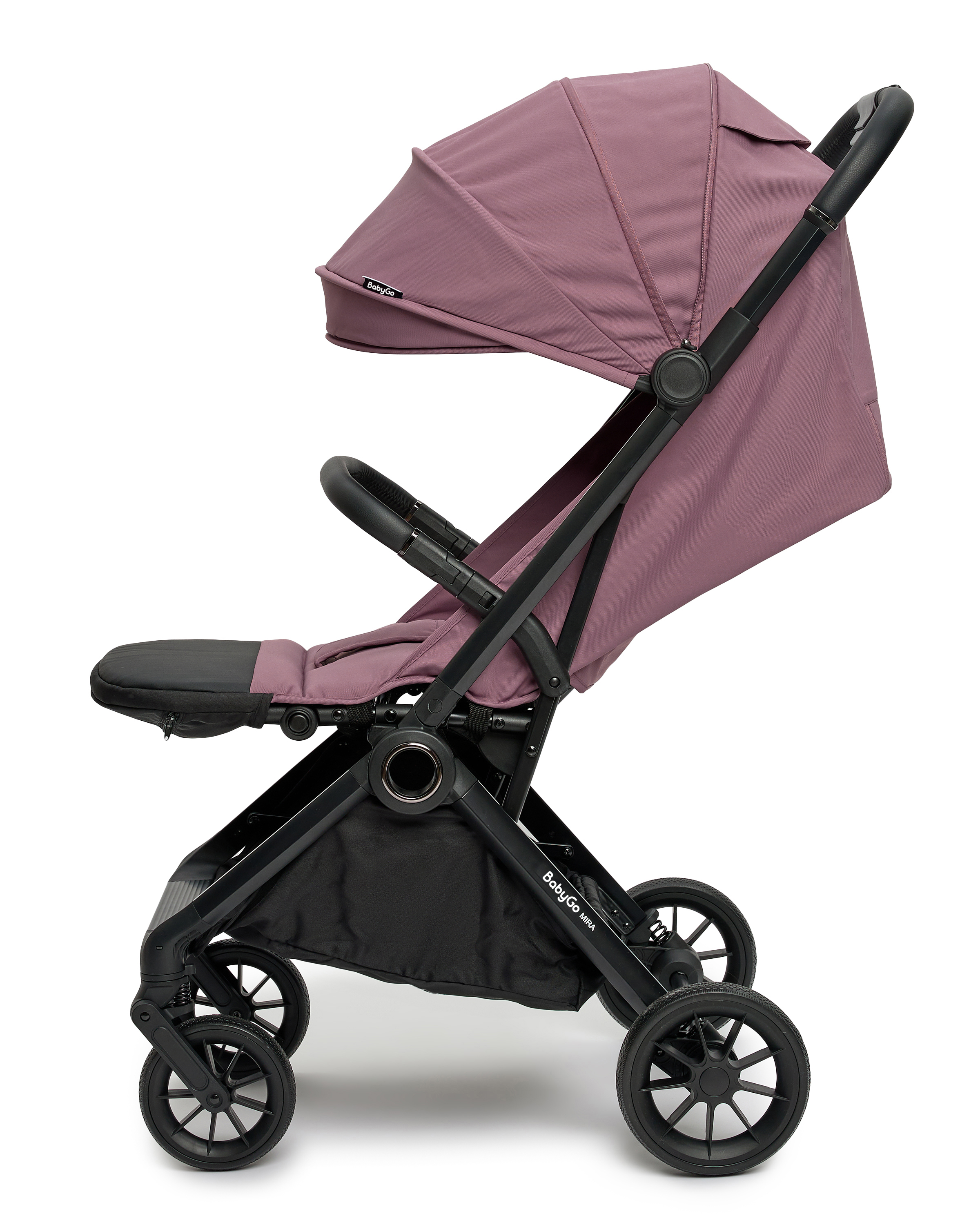 Коляска прогулочная BabyGo Mira New розовый - фото 17