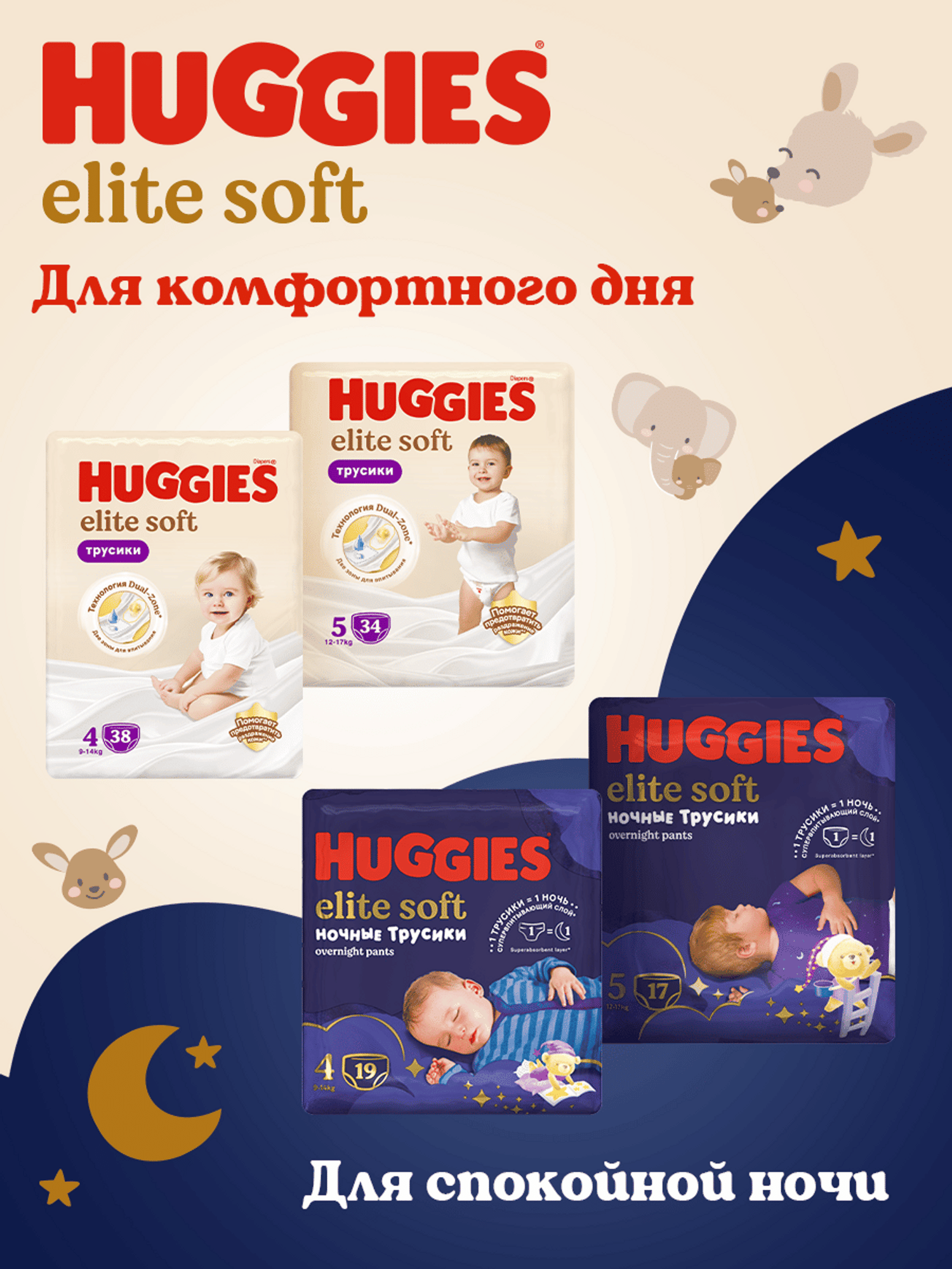 Подгузники Huggies Elite Soft 3 (6-11кг) 3 шт. - фото 17