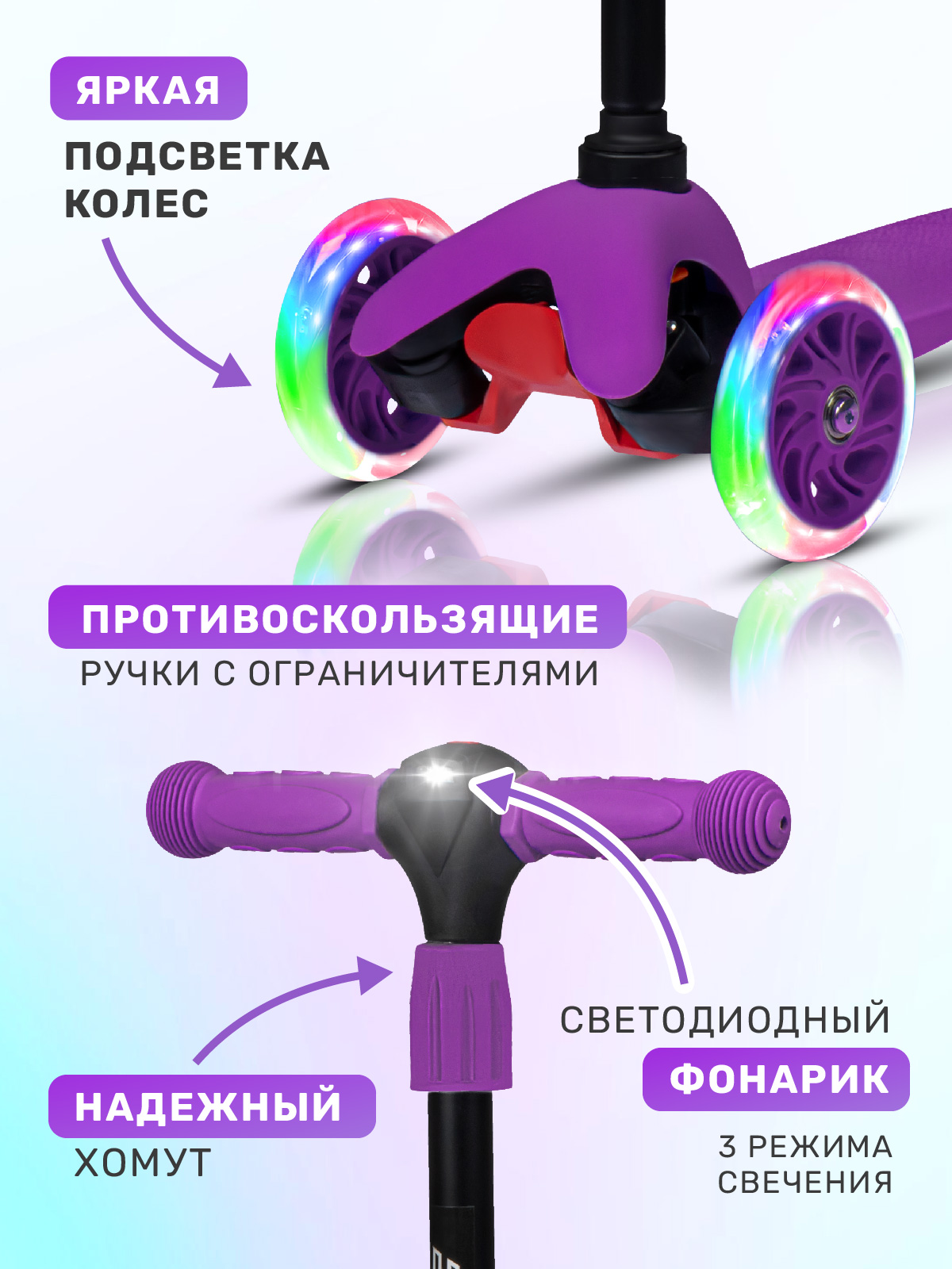 Самокат CITYRIDE трехколесный - фото 2