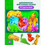 Пазл 1TOY Динозаврики деревянный