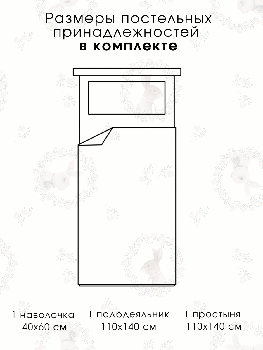 Комплект постельного белья Ночь Нежна Мистер Рэббит детский 3 предм. - фото 2