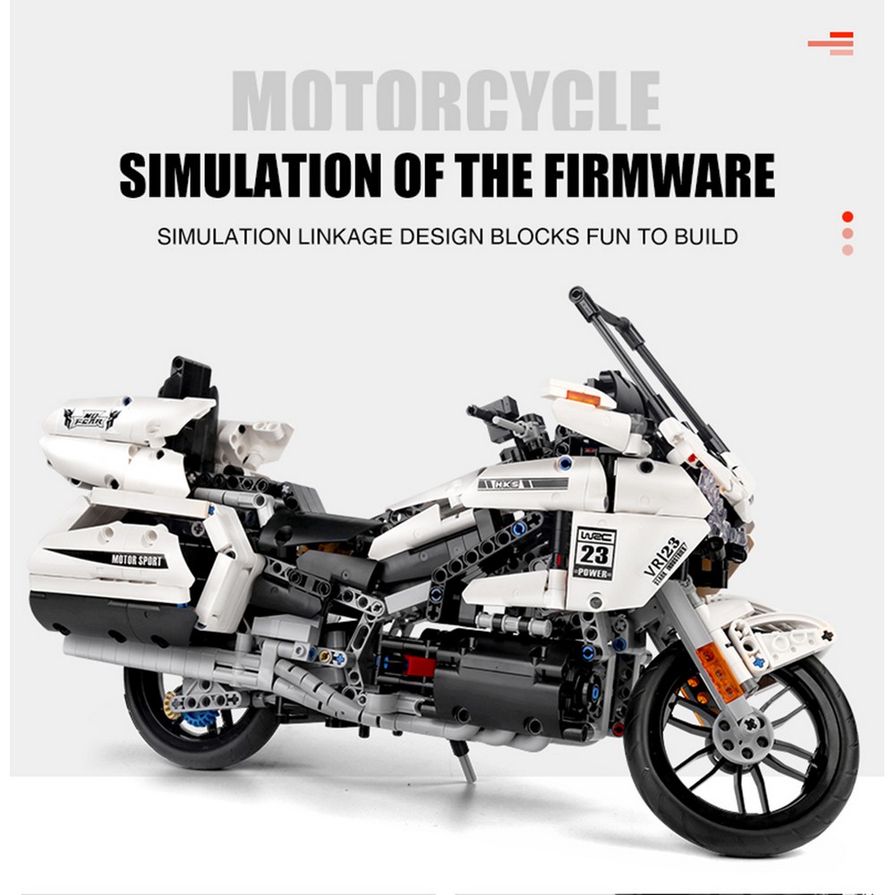 Конструктор Mould King Мотоцикл Honda Gold Wing блочный - фото 13