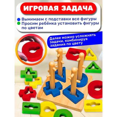 Игрушка BONNY CAT сортер Изучаем цвета и фигуры