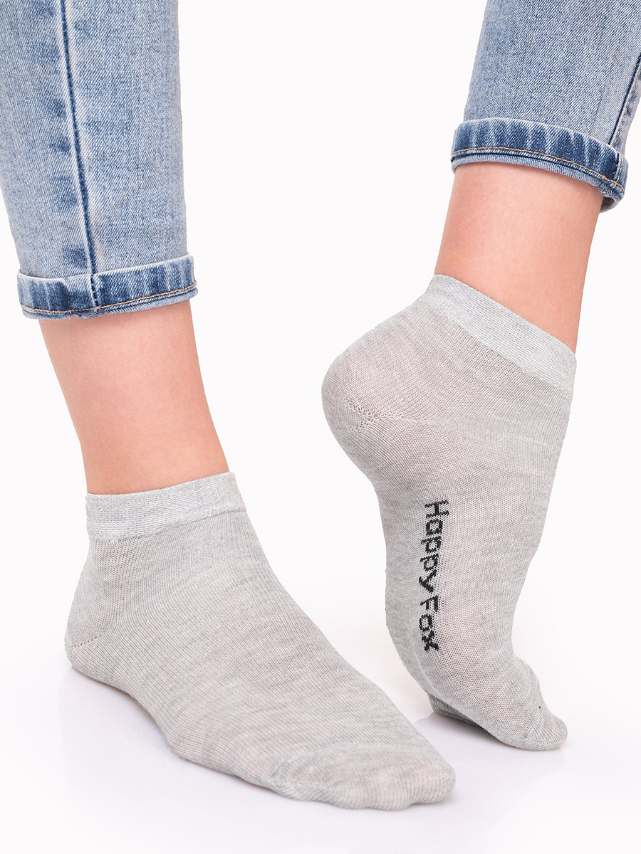Носки 6 пар HappyFox HFET2001NBсв.серыймеланж - фото 3