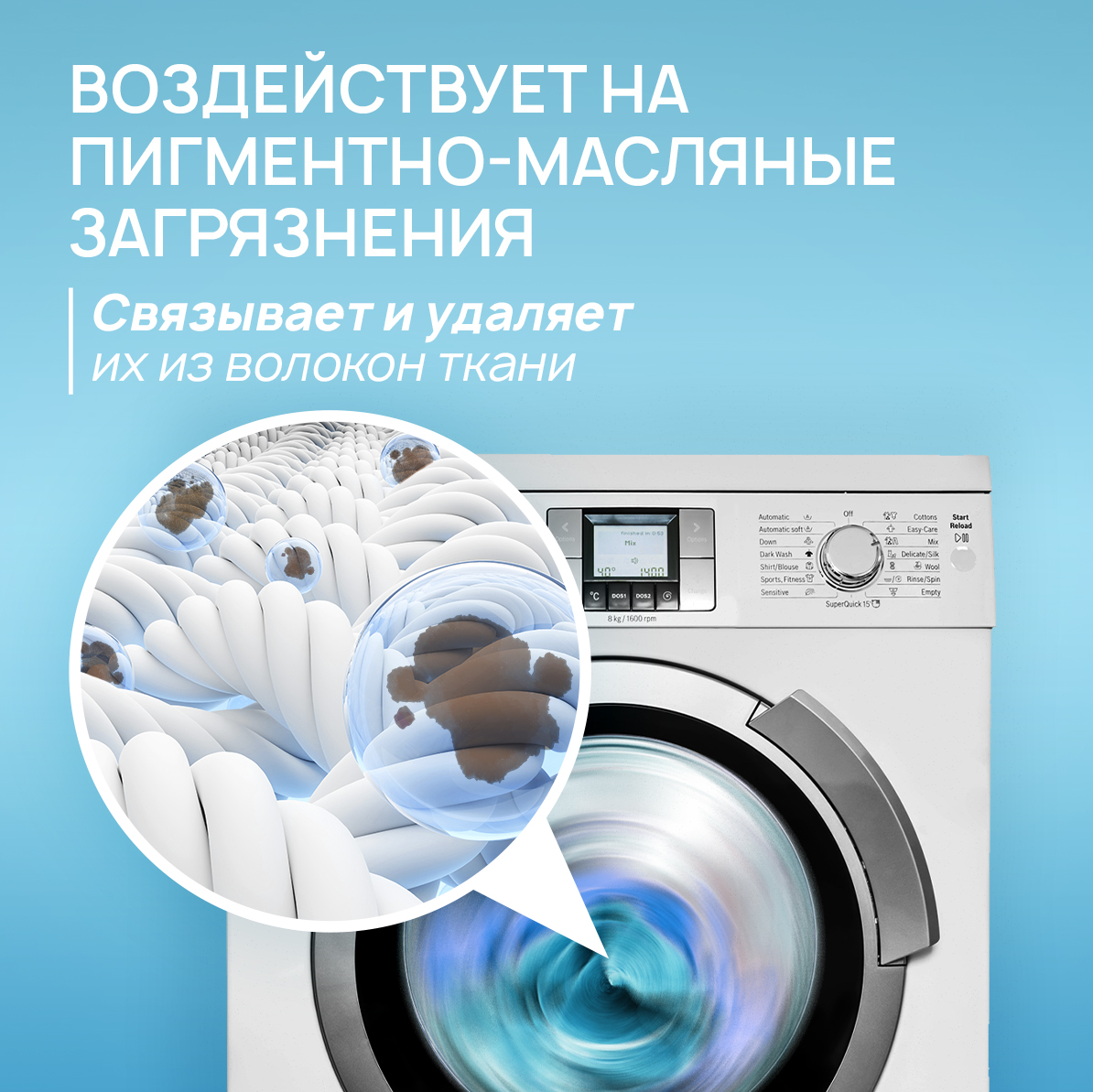 Гель для стирки SEPTIVIT Голубой лён 5л - фото 2