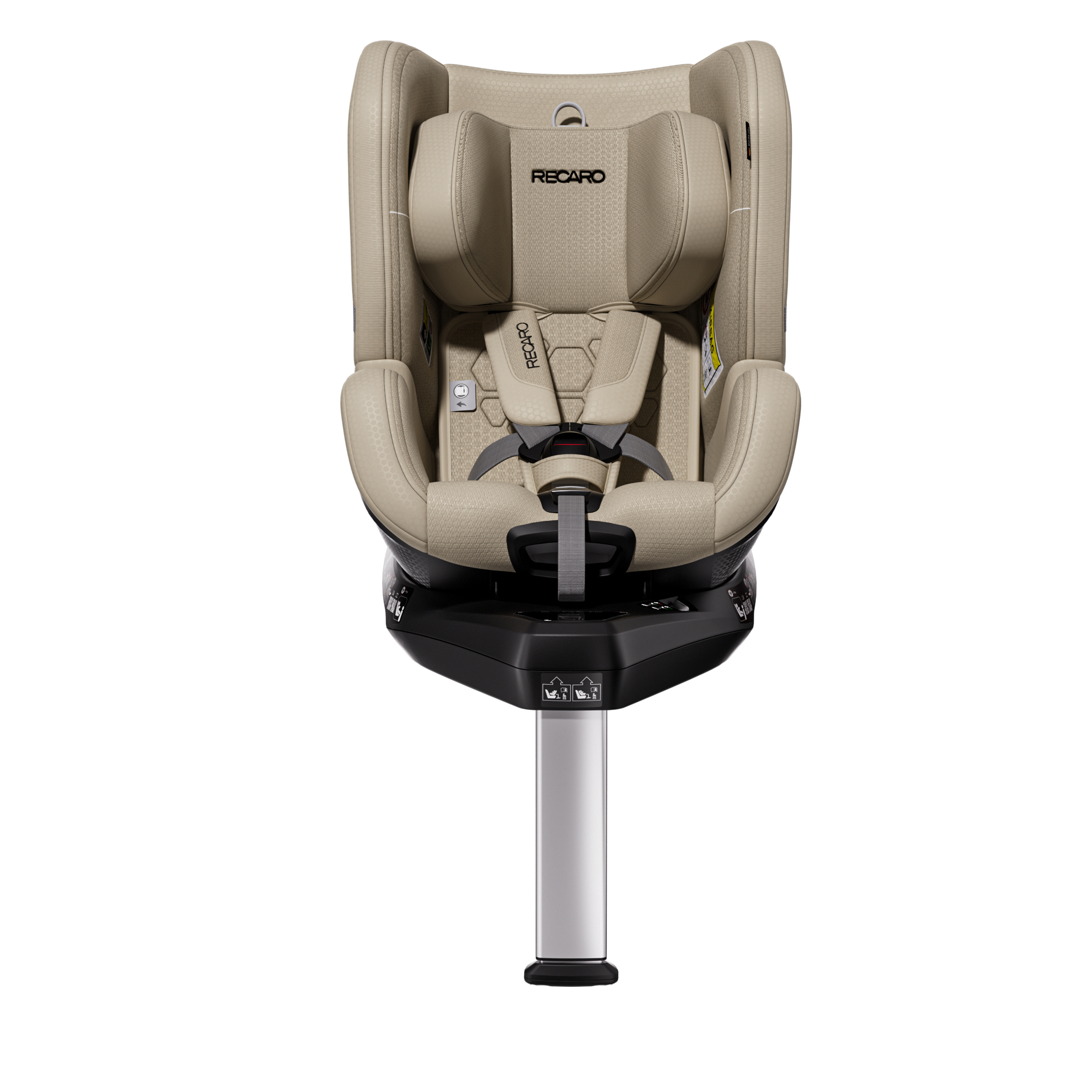 Автокресло Recaro Toron 1 Kid Isofix 0+/1 (0-18 кг) бежевый - фото 3