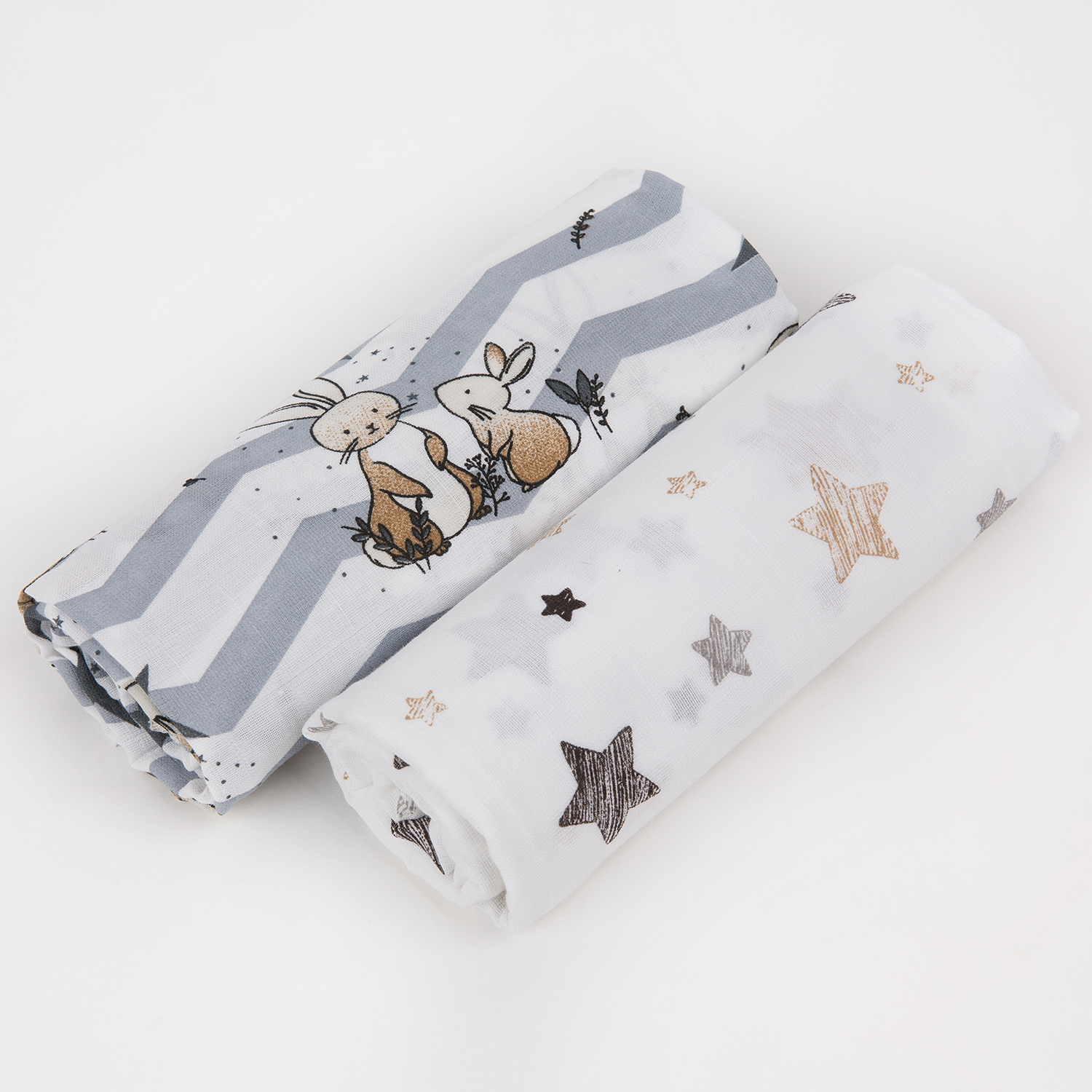 Пелёнка inlovery муслин 130x90 см 2 шт. - фото 13