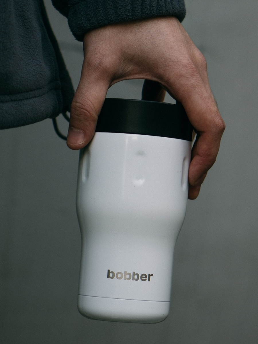 Термокружка 350 мл для напитков Tumbler Bobber белый - фото 6
