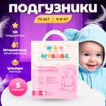 Подгузники NYBABE Ultra Comfort S (4-8 кг) 72 шт.
