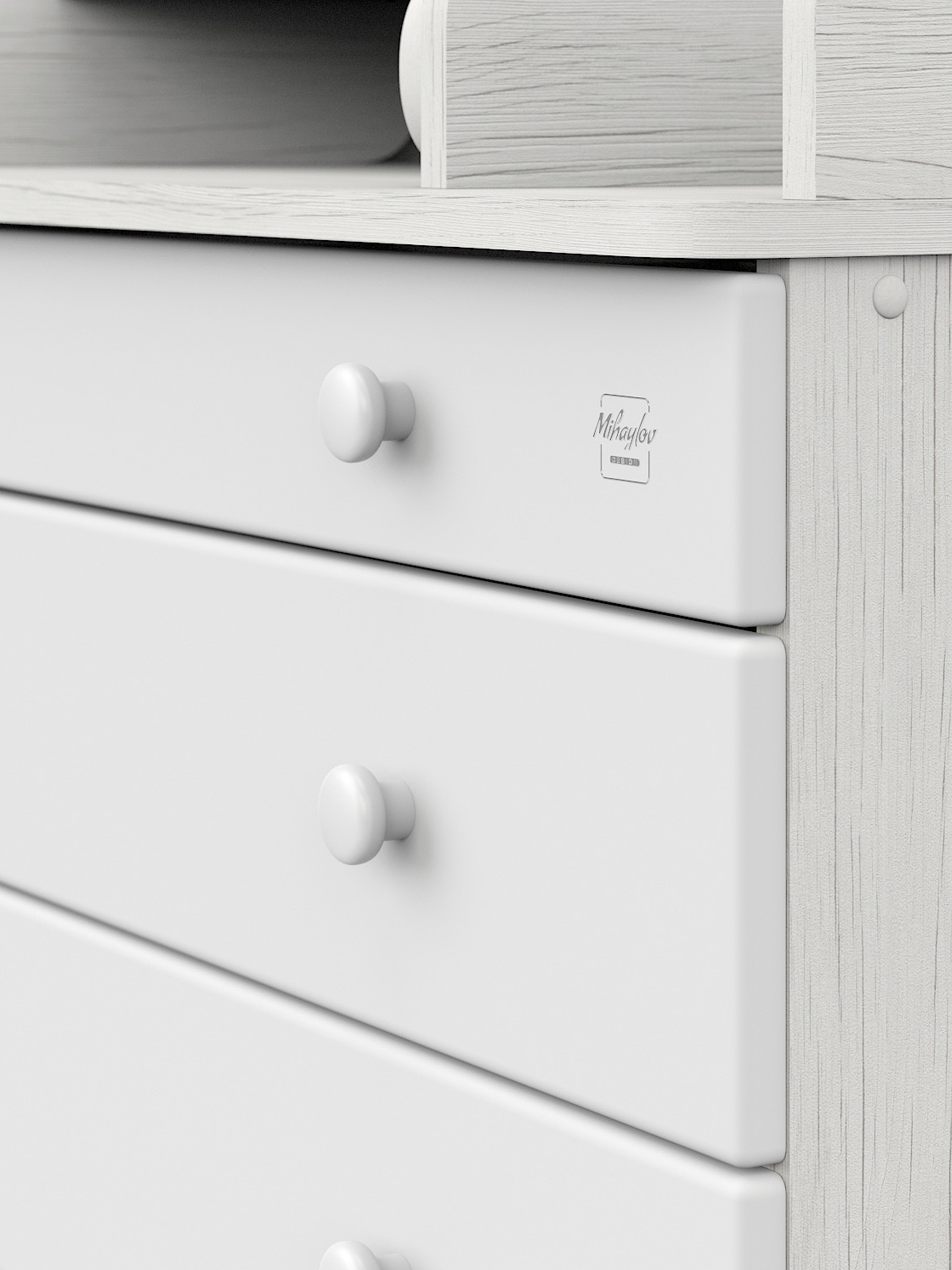 Комод пеленальный Aton Maks древесина белая белый - фото 11