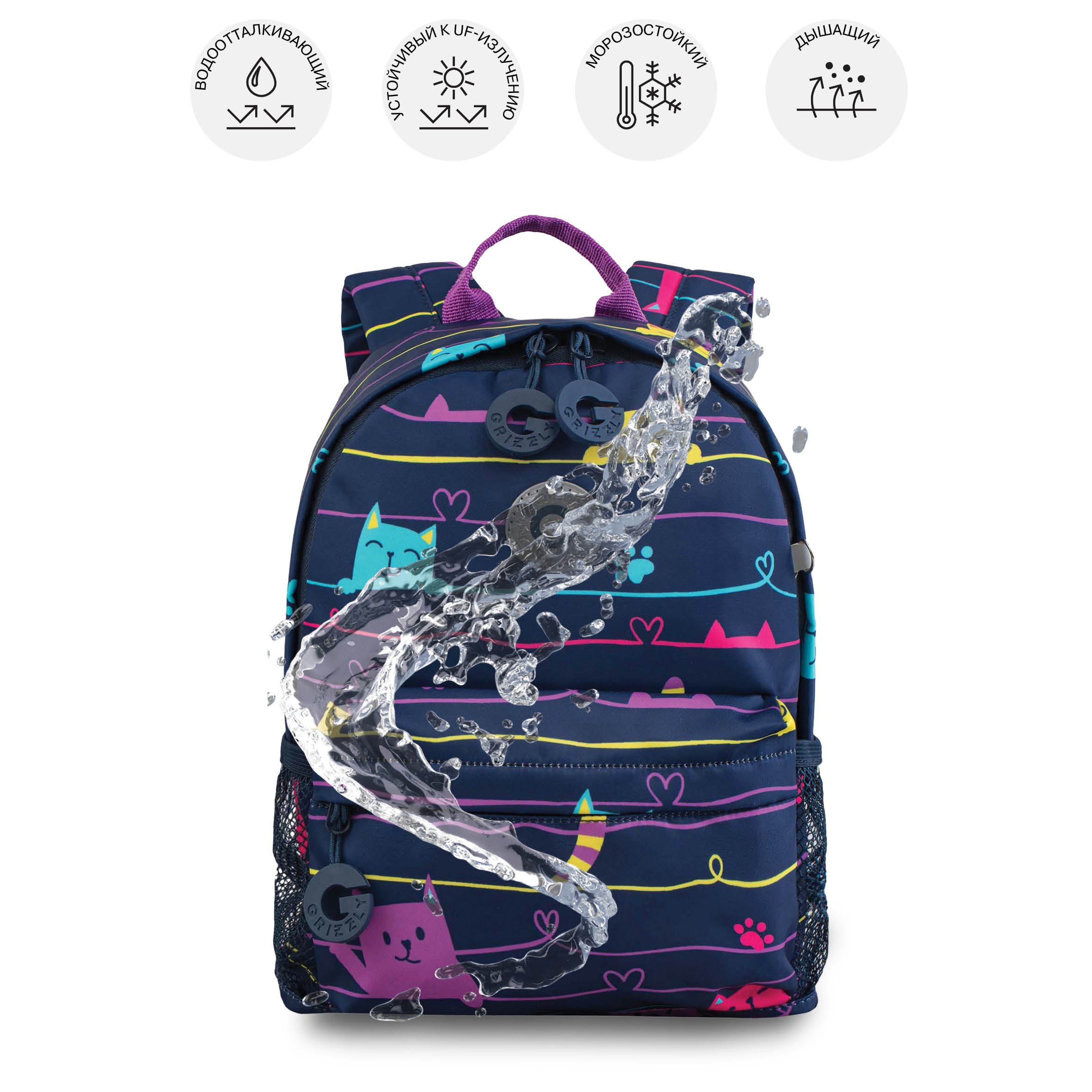 Рюкзак дошкольный Grizzly для девочки - фото 10