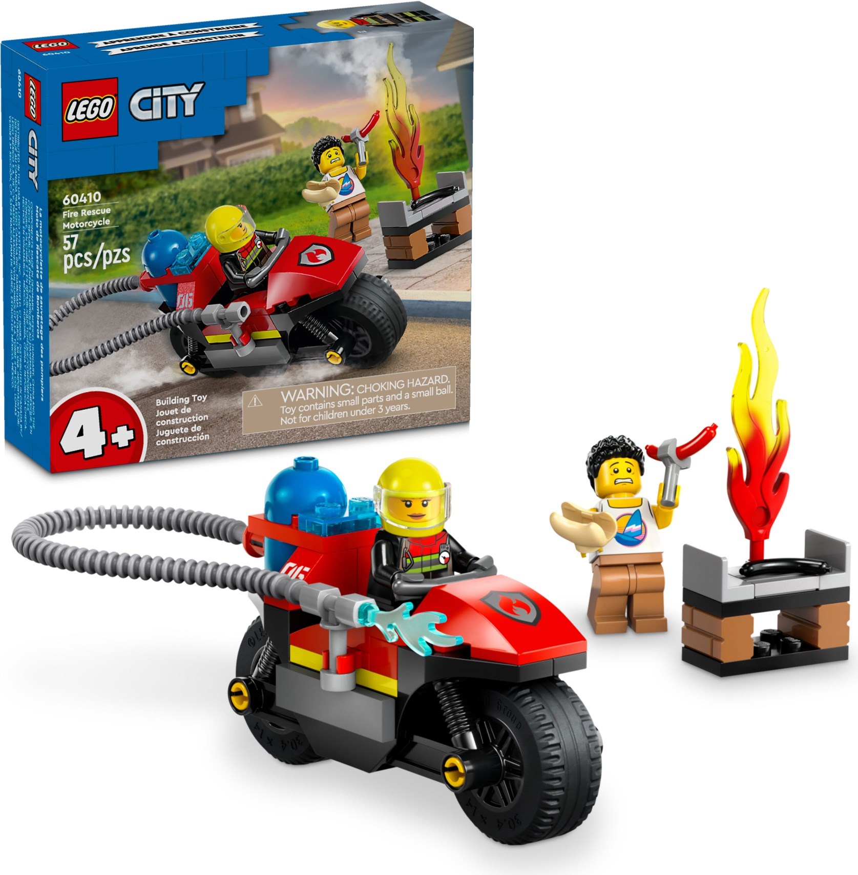 Изображение товара Конструктор LEGO City Спасательный мотоцикл 60410 для детей от 4 лет Изображение товара Конструктор LEGO City Спасательный мотоцикл 60410 для детей от 4 лет