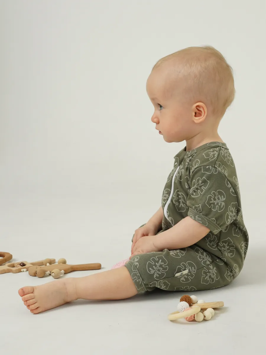 Песочник 3 шт Супер Пупс нбр/3пр/псчн/молн/ХакиЛисточкиВеточки - фото 8