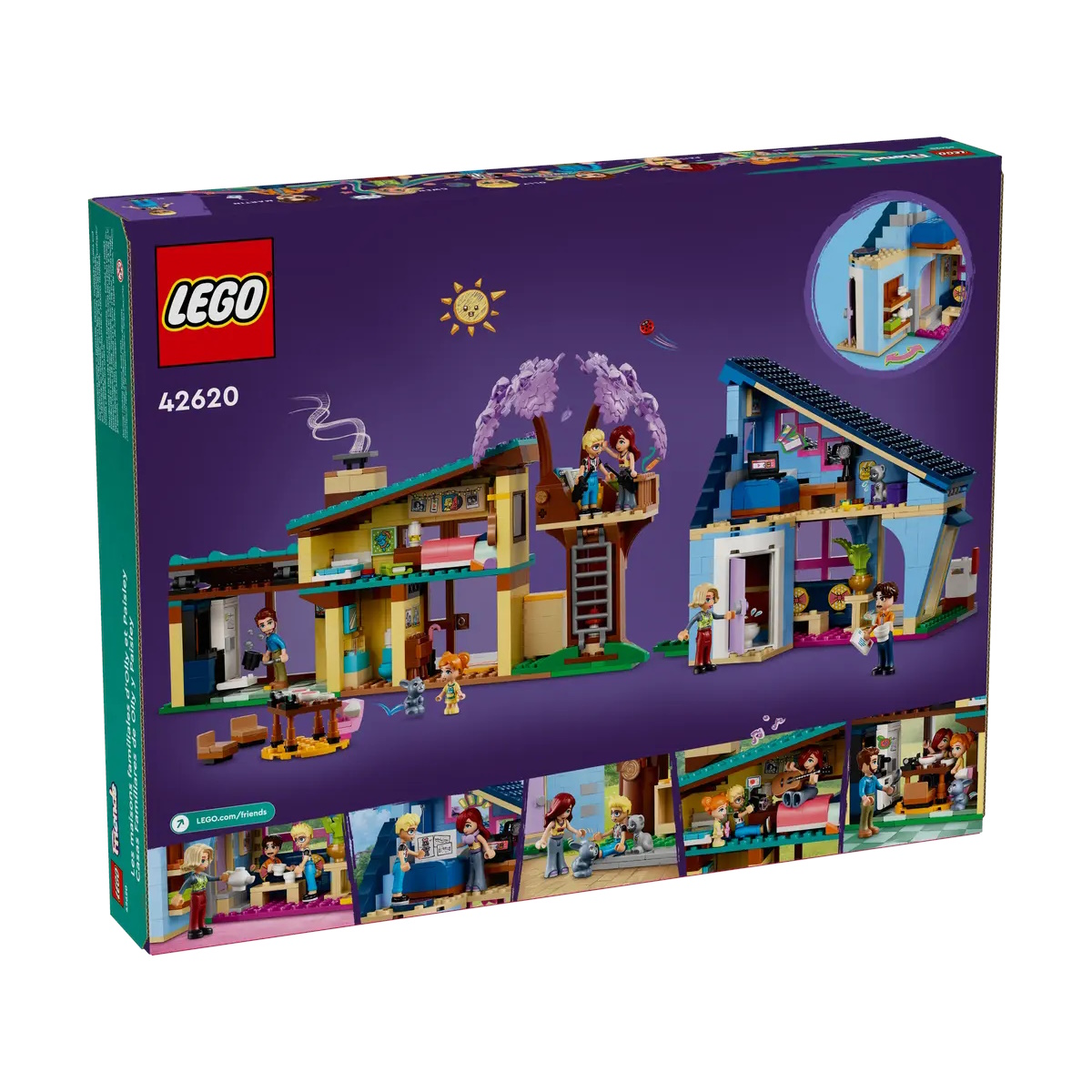 Конструктор LEGO Friends Семейные дома Олли и Пейсли 1126 дет. - фото 8