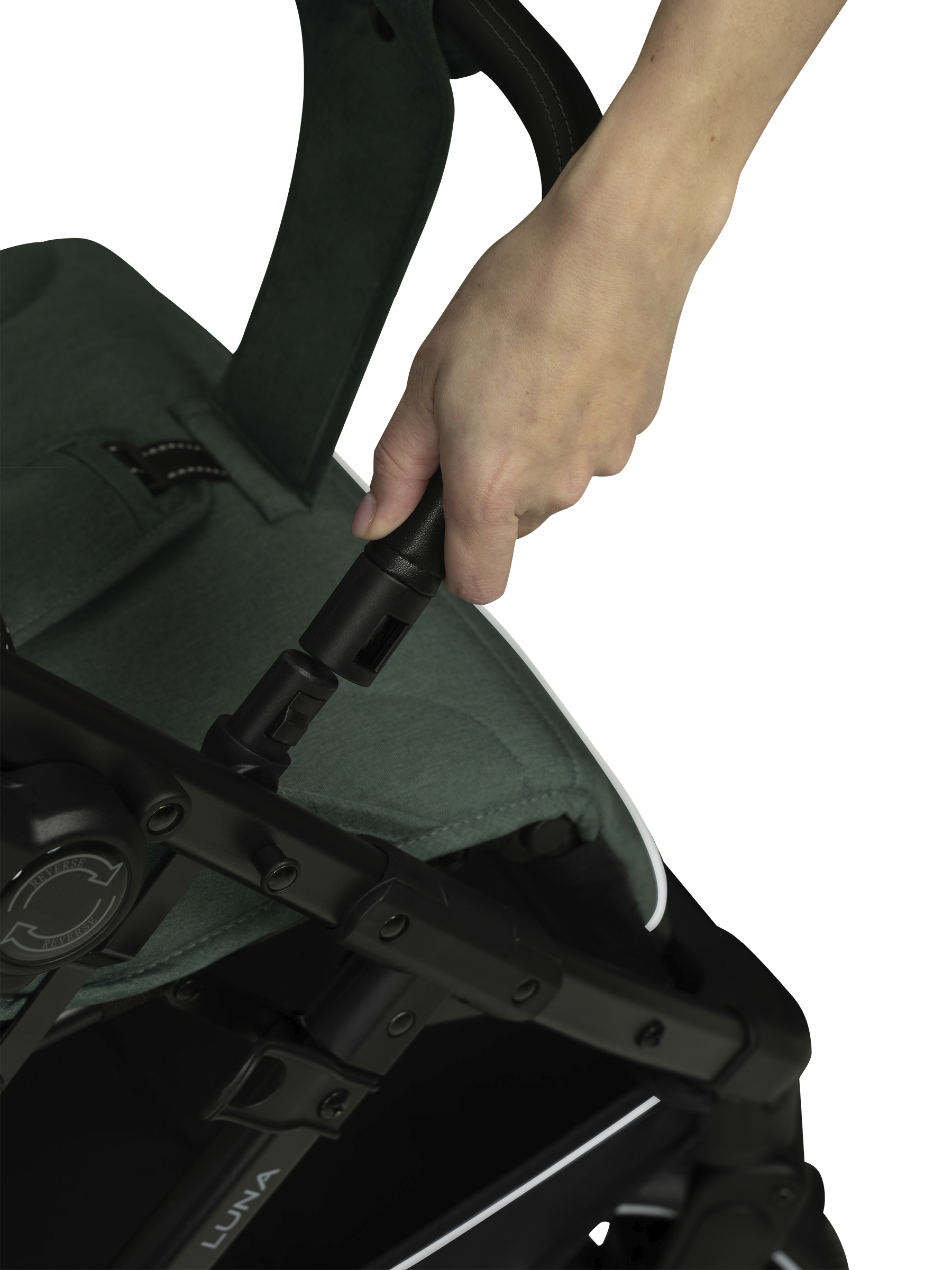 Коляска прогулочная JOVOLA LUNA зеленый-серый - фото 25