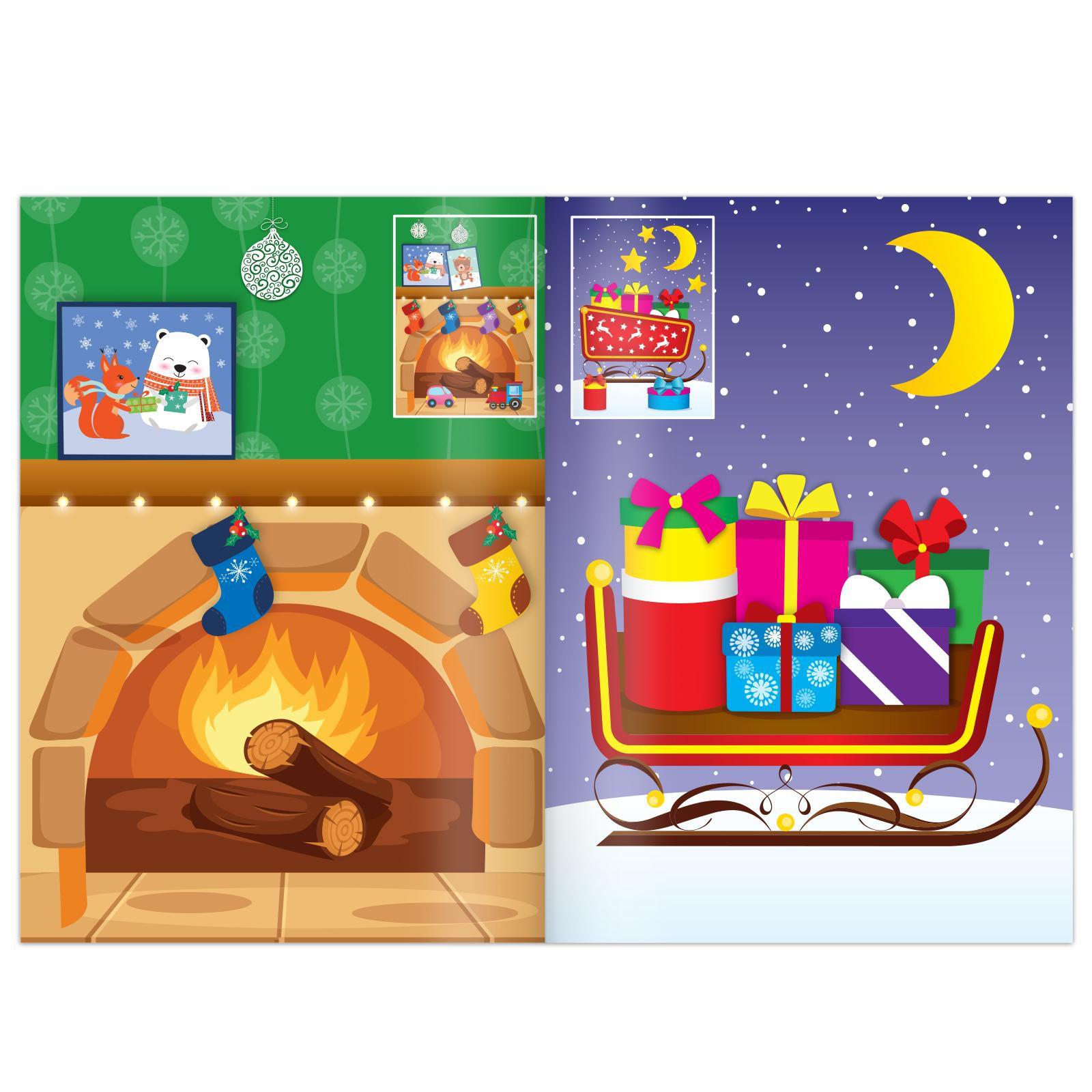 Набор Буква-ленд новогодний аппликаций наклейками 4 шт. - фото 5