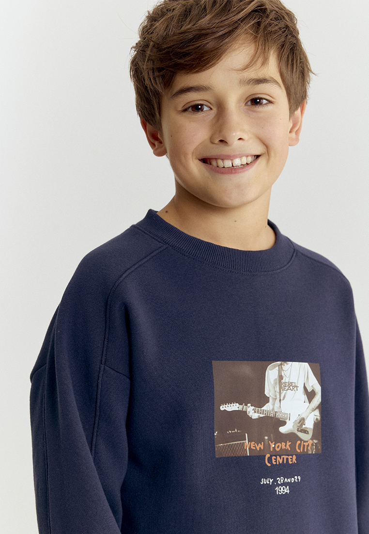 Cвитшот artie W25K04T-1350M/Синий - фото 5