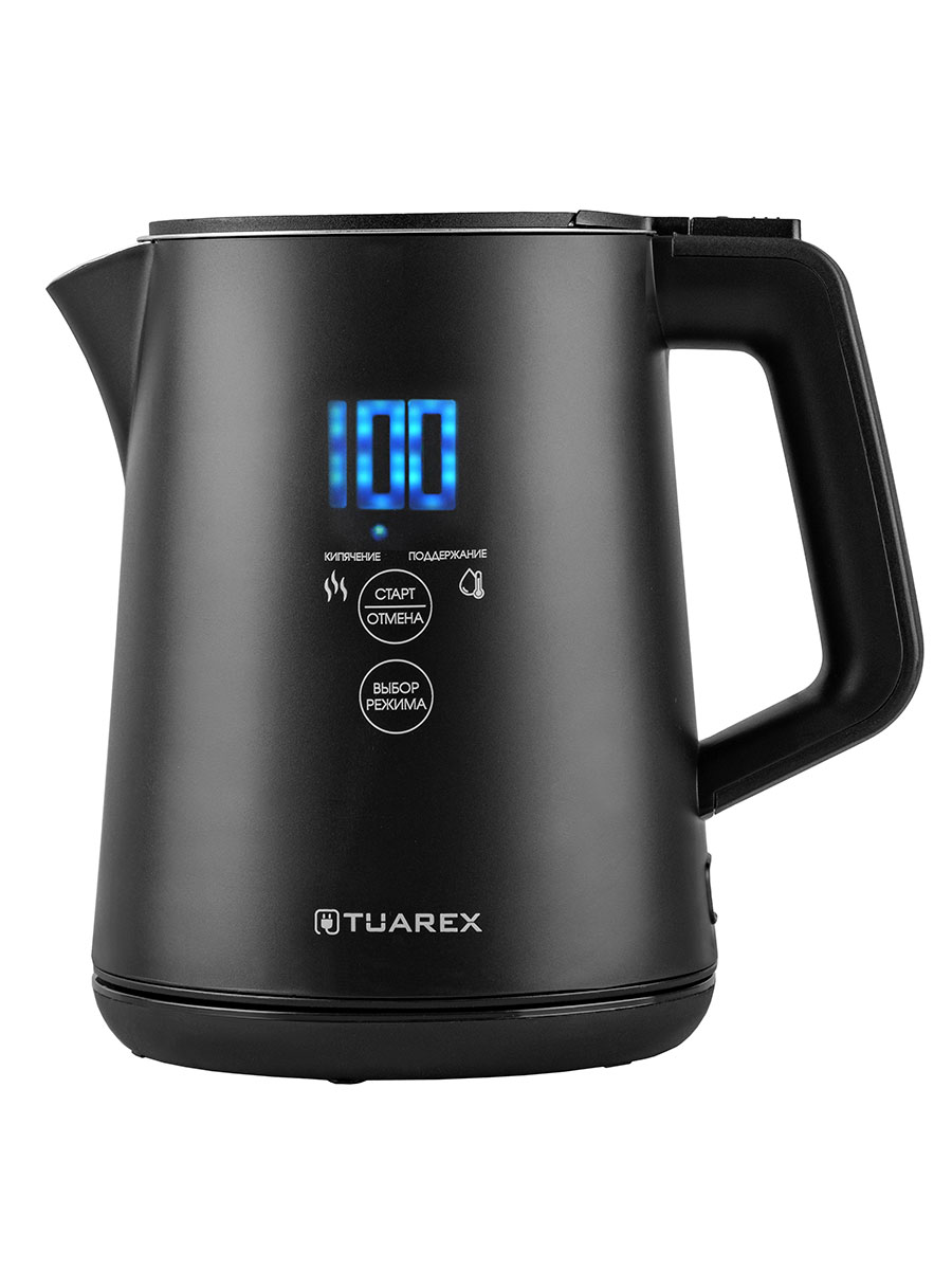 Чайник электрический TUAREX TK-8004 2200 Вт 1.2 л 7 температур сенсорный LED черный - фото 2