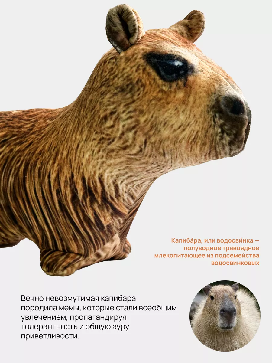 Мягкая игрушка Мемограм Капибара - фото 5