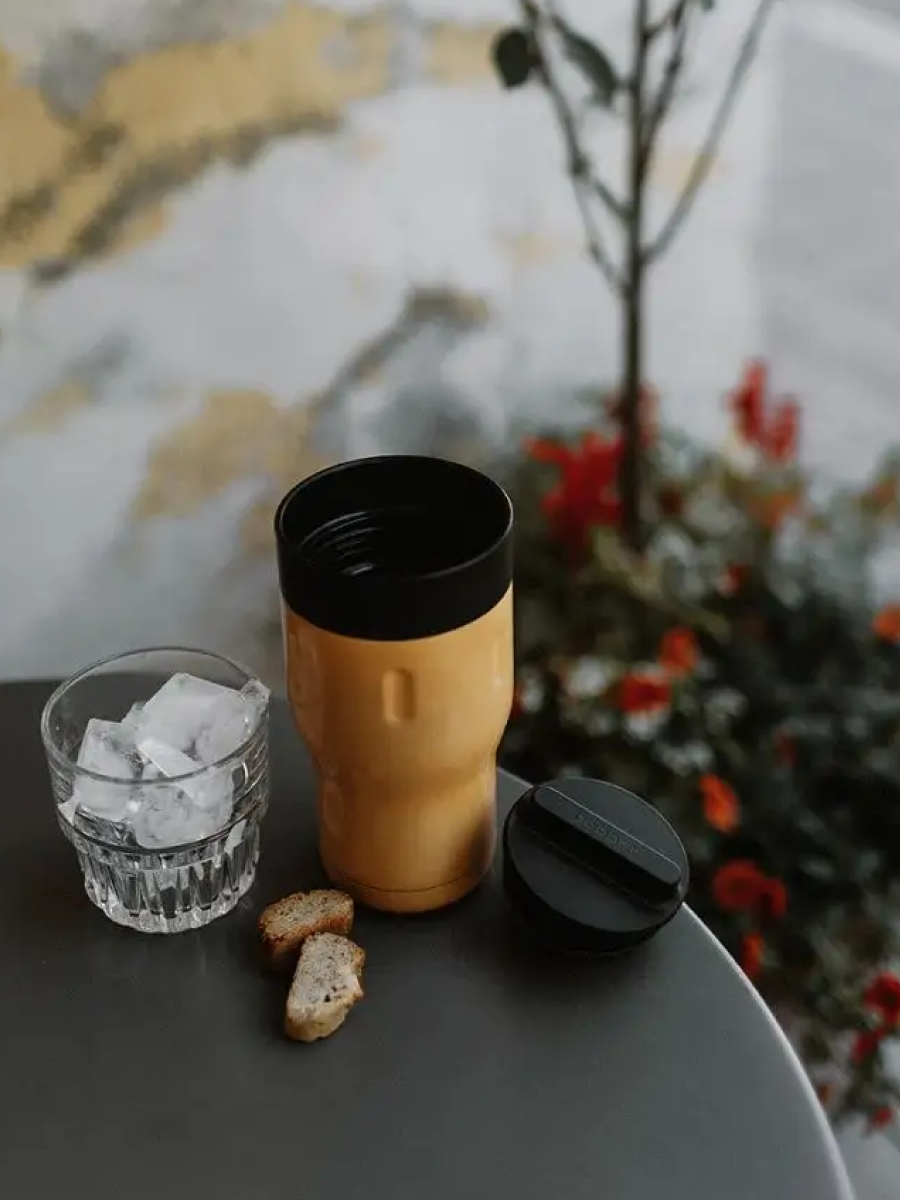 Термокружка 350 мл для напитков Tumbler Bobber оранжевый - фото 7