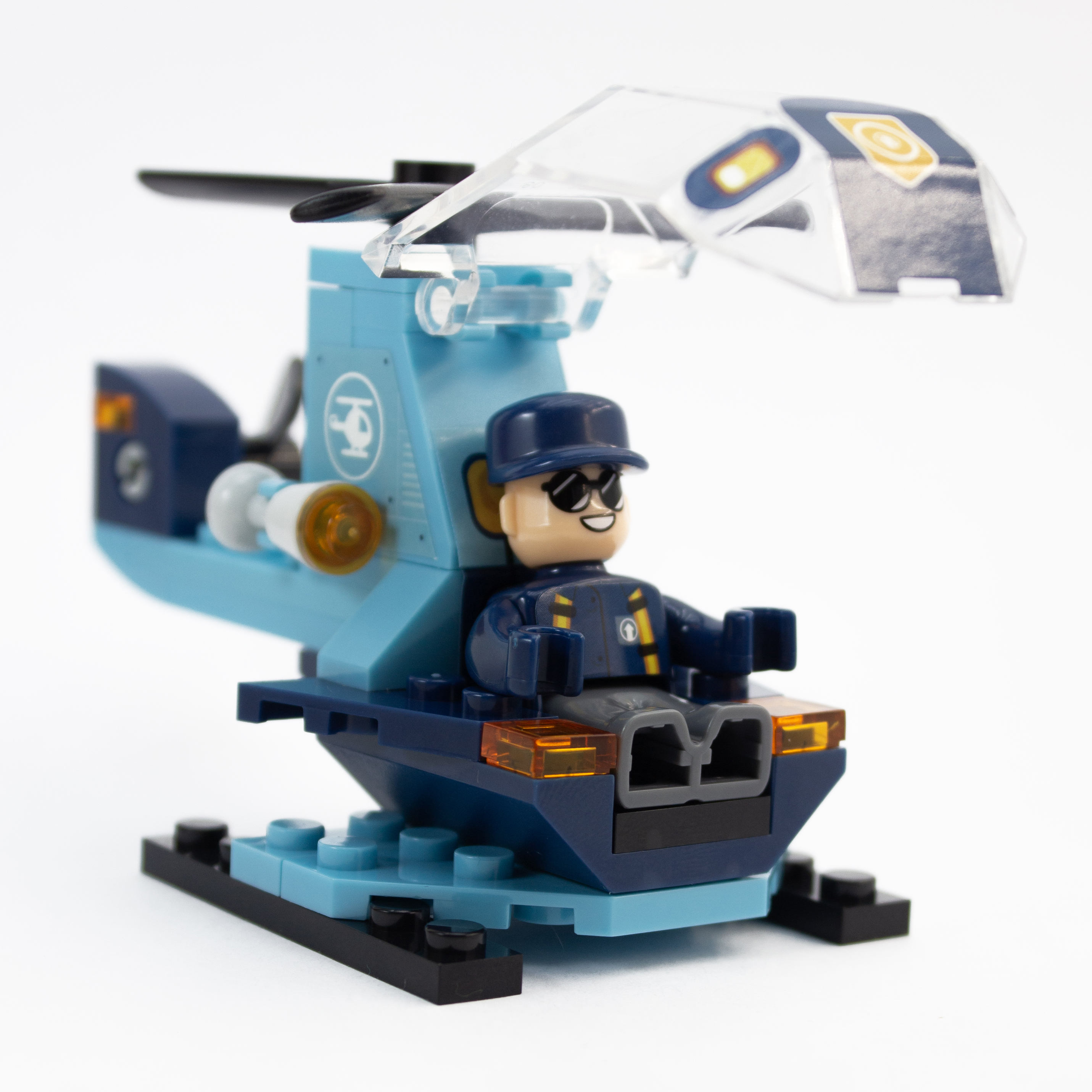 Конструктор kids bricks Вертолет 44 дет. - фото 9