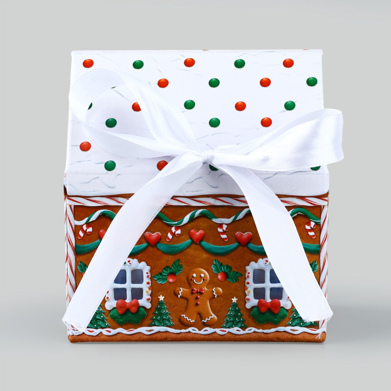 Коробка складная Дарите Счастье "Пряничный домик ", 15 х 18 х 10 см - фото 3