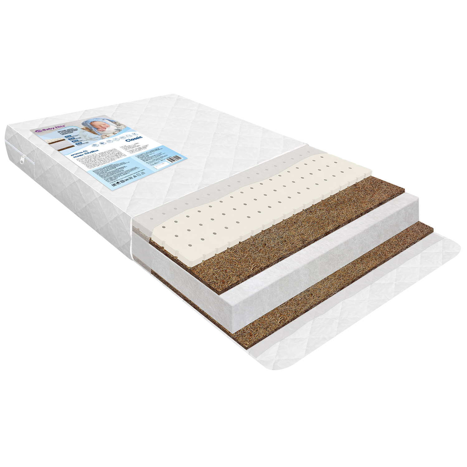 Матрас Baby Elite Classik 120х60 - фото 1
