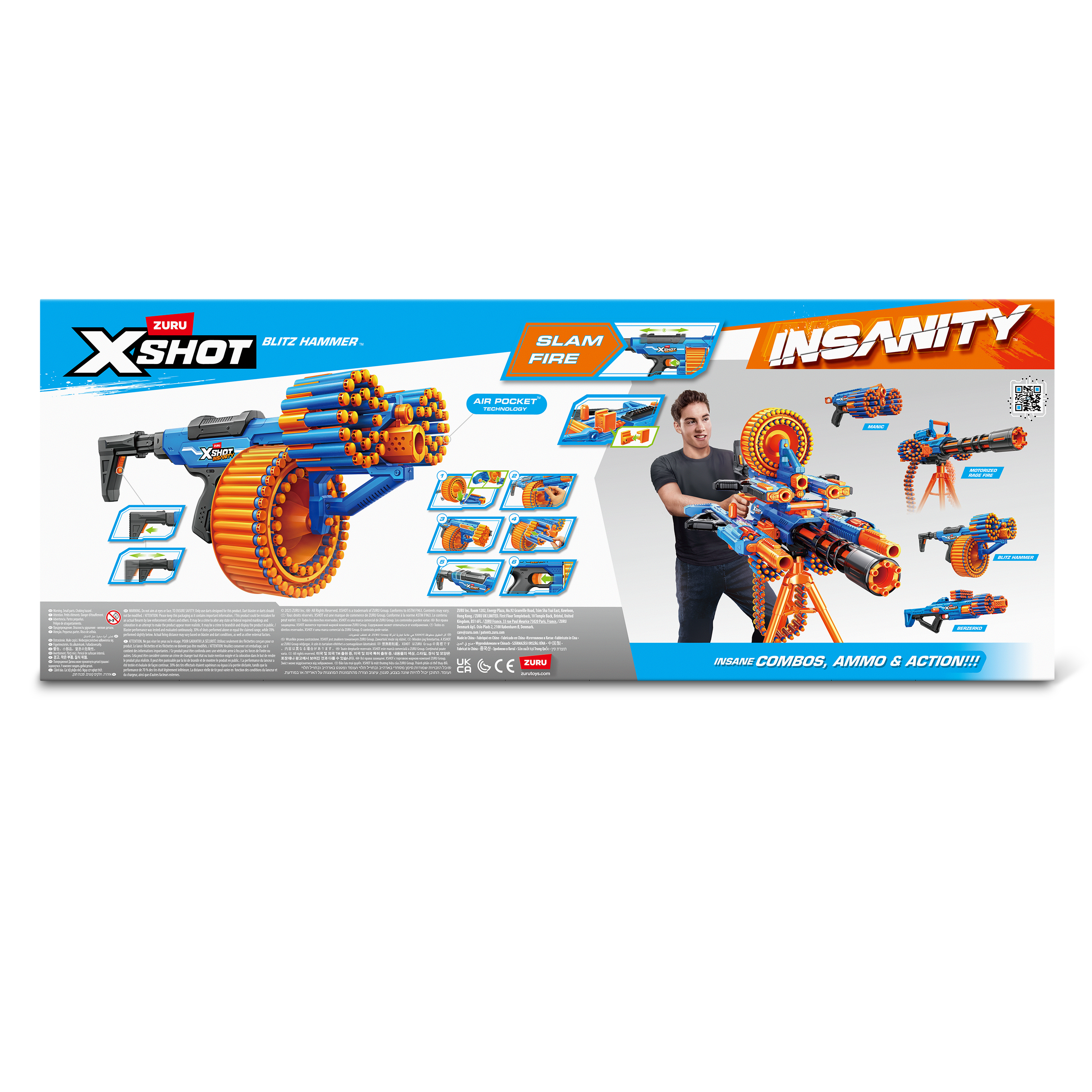 Бластер Zuru XSHOT INSANITY Молния - фото 8