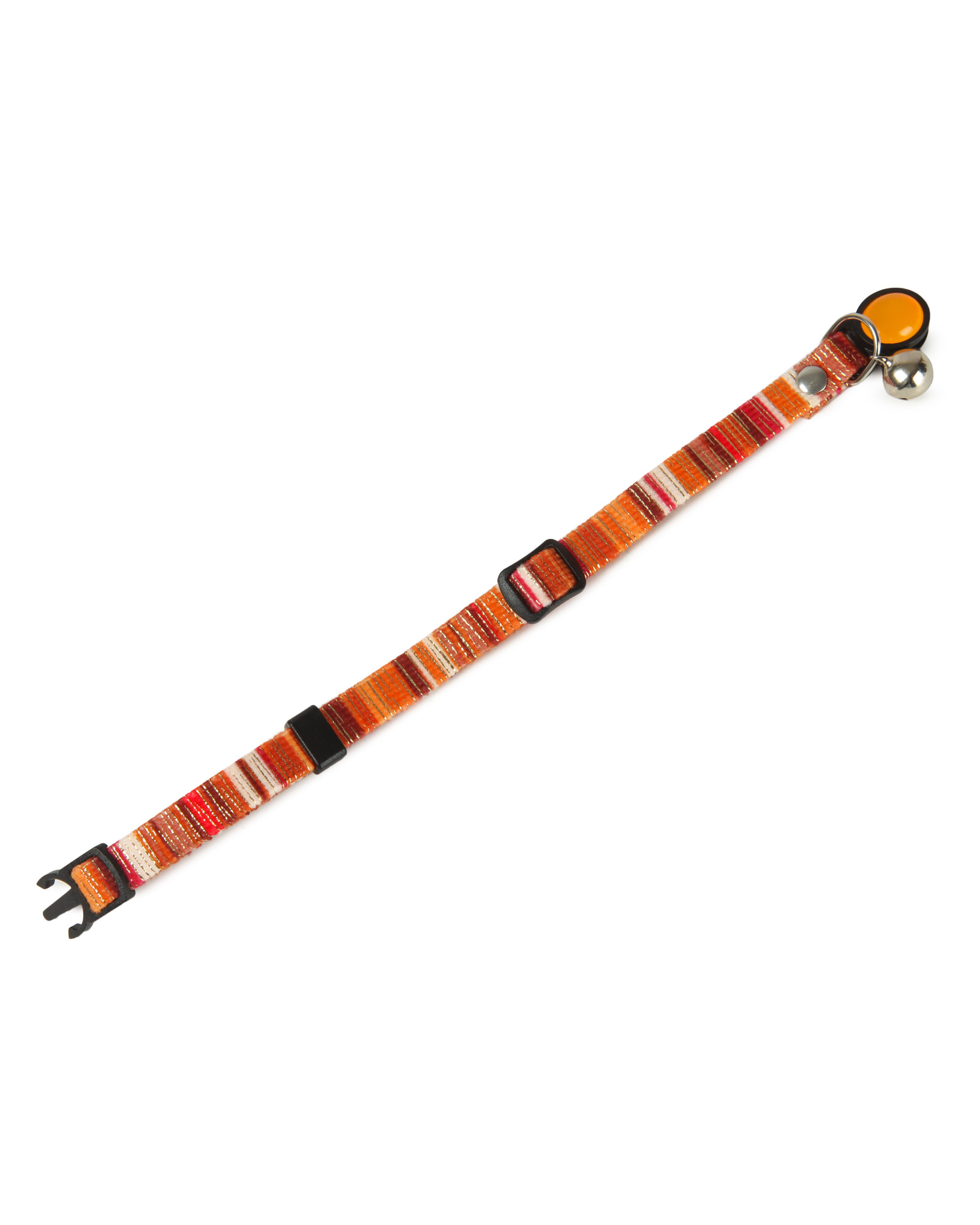 Ошейник для кошек Barbaks оранжевый микс 1*30см - фото 3