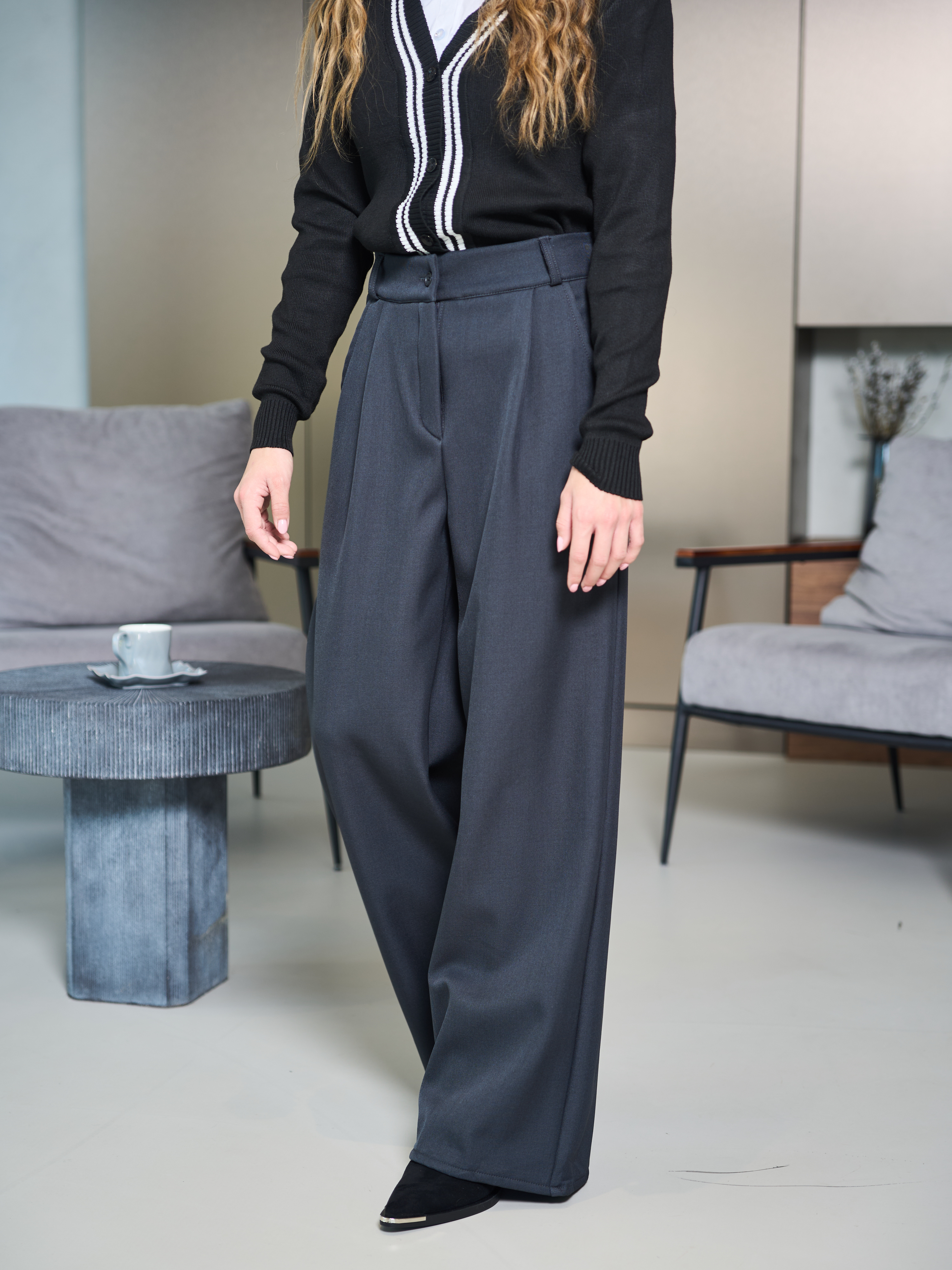 Брюки-палаццо СИНЯЯ МОДА WF501A-H39 - фото 12