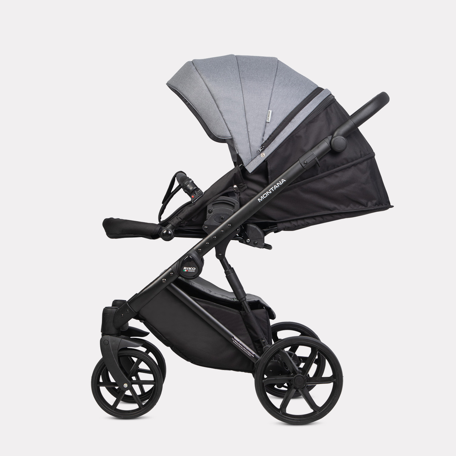 Коляска 2в1 Riko Basic Montana серый - фото 7