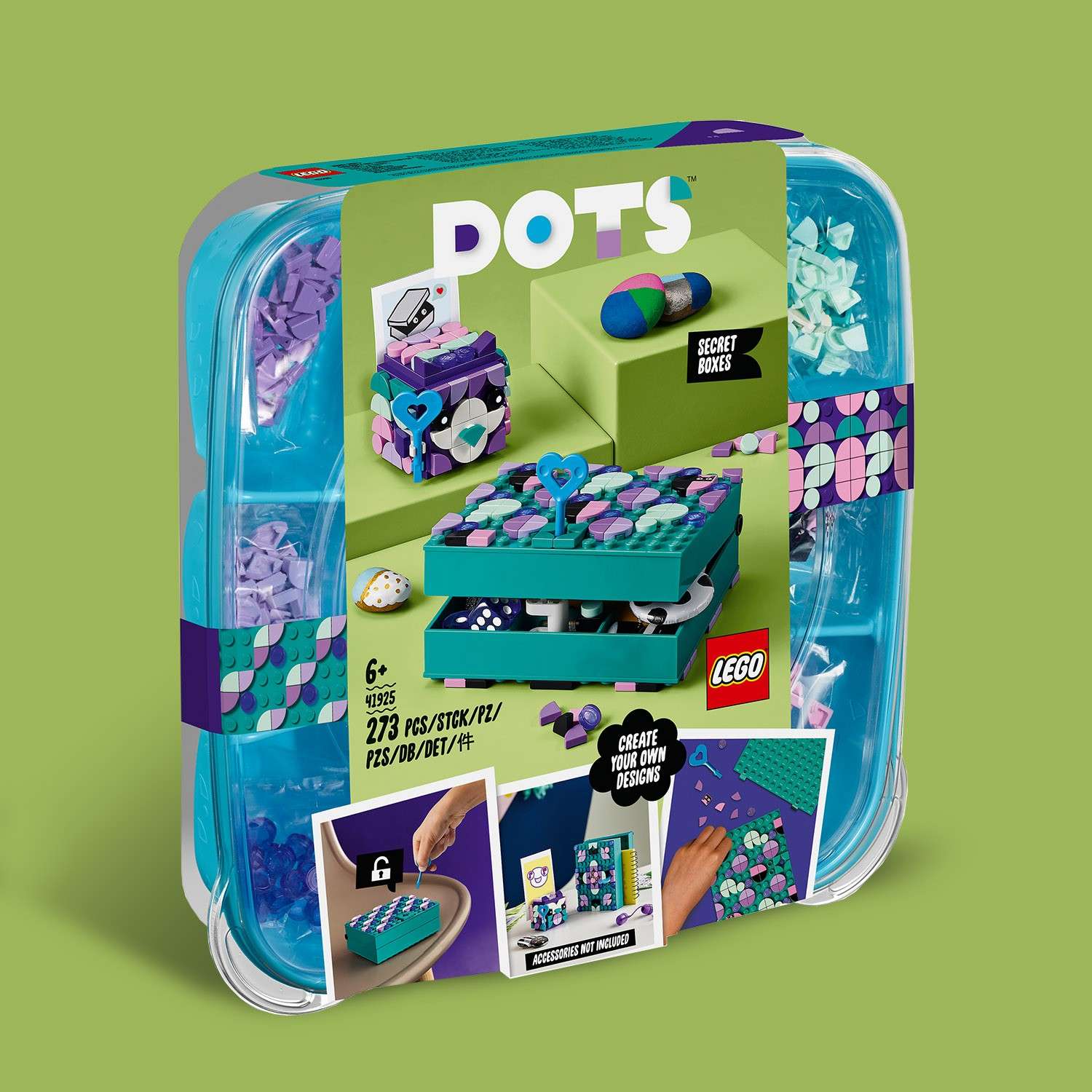 Конструктор LEGO DOTS Хранение секретов блочный - фото 4