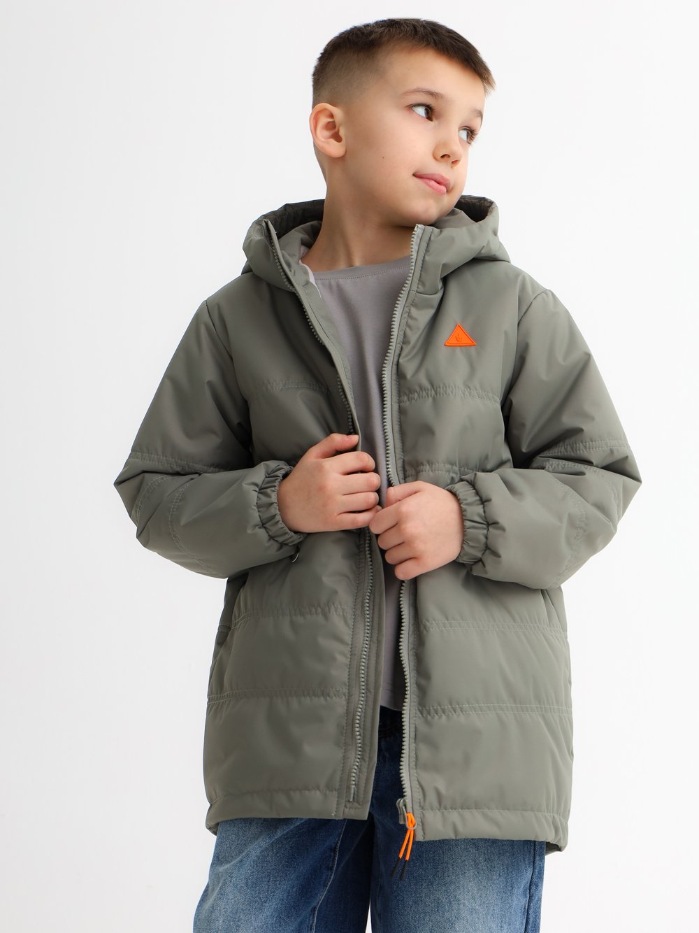 Куртка MINIDINO B-VO-Krt-111/0Куртка демисезонная Мини Д оливка детская - фото 3