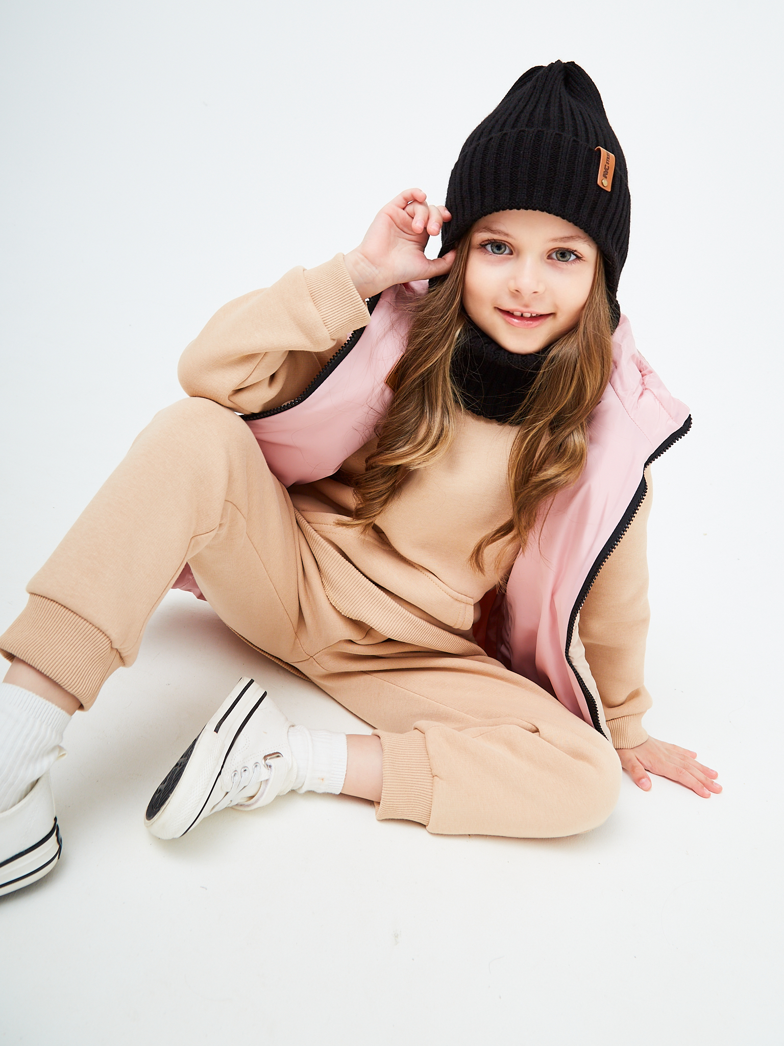 Шапка и снуд NYCkids NYC-H-56-zaviazki-blackG - фото 11