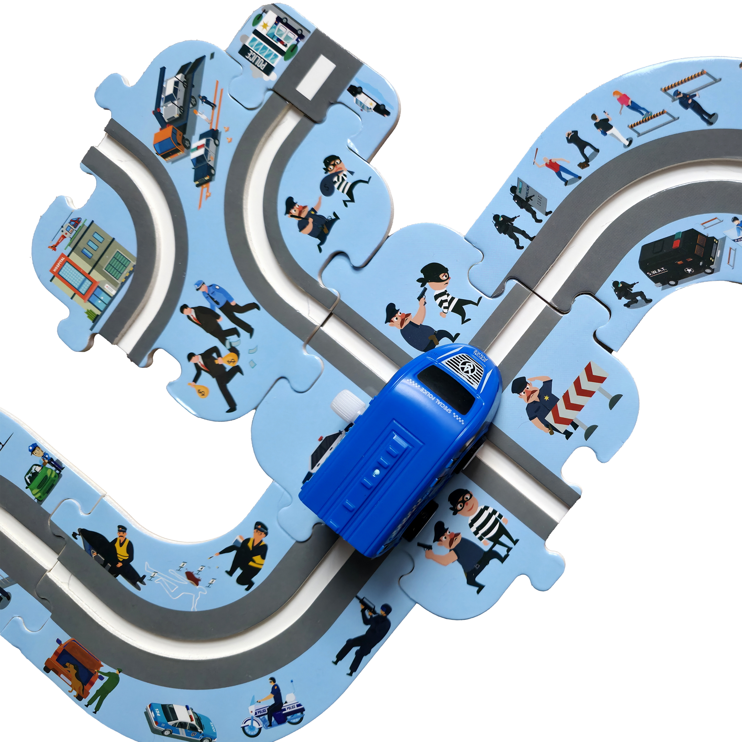 Трек 1TOY Полицейская машина Т26771 - фото 15