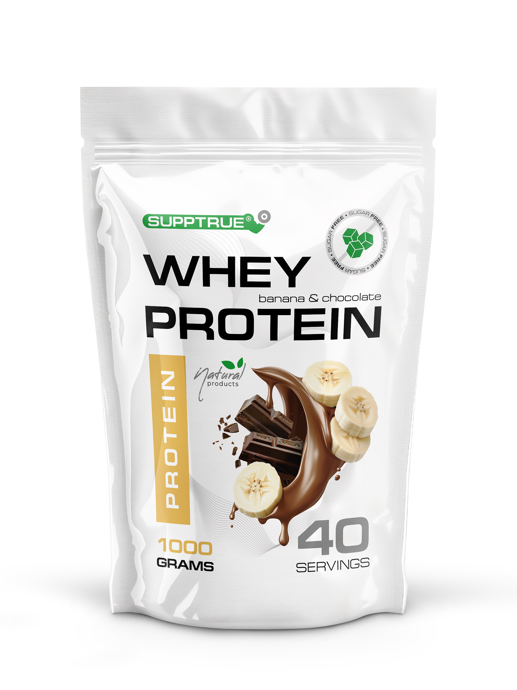 Протеин 1 кг SUPPTRUE WHEY PROTEIN со вкусом банана и шоколада 40 порций - фото 16