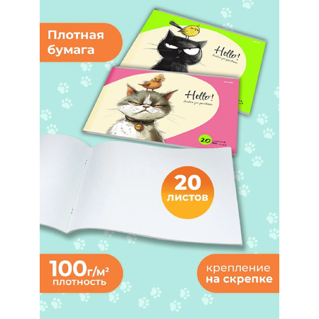 Альбом Prof-Press А4 20 лист. 2 шт.