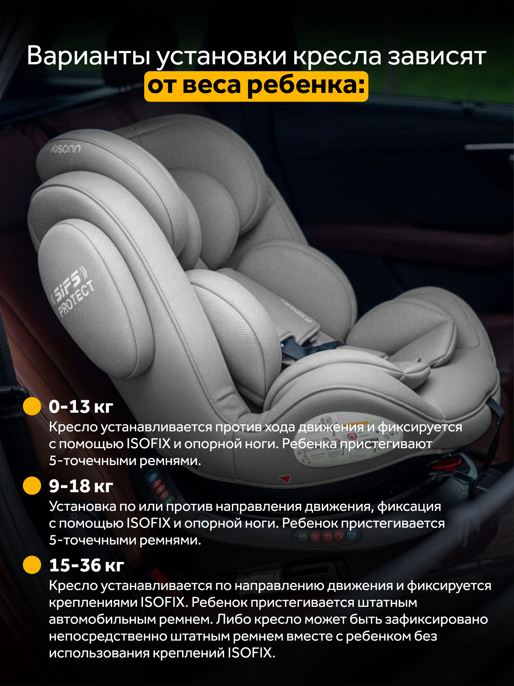 Автокресло Osann Eno 360 SL Iron 0-36 кг Isofix 0+/1/2/3 (0-36 кг) серый - фото 8