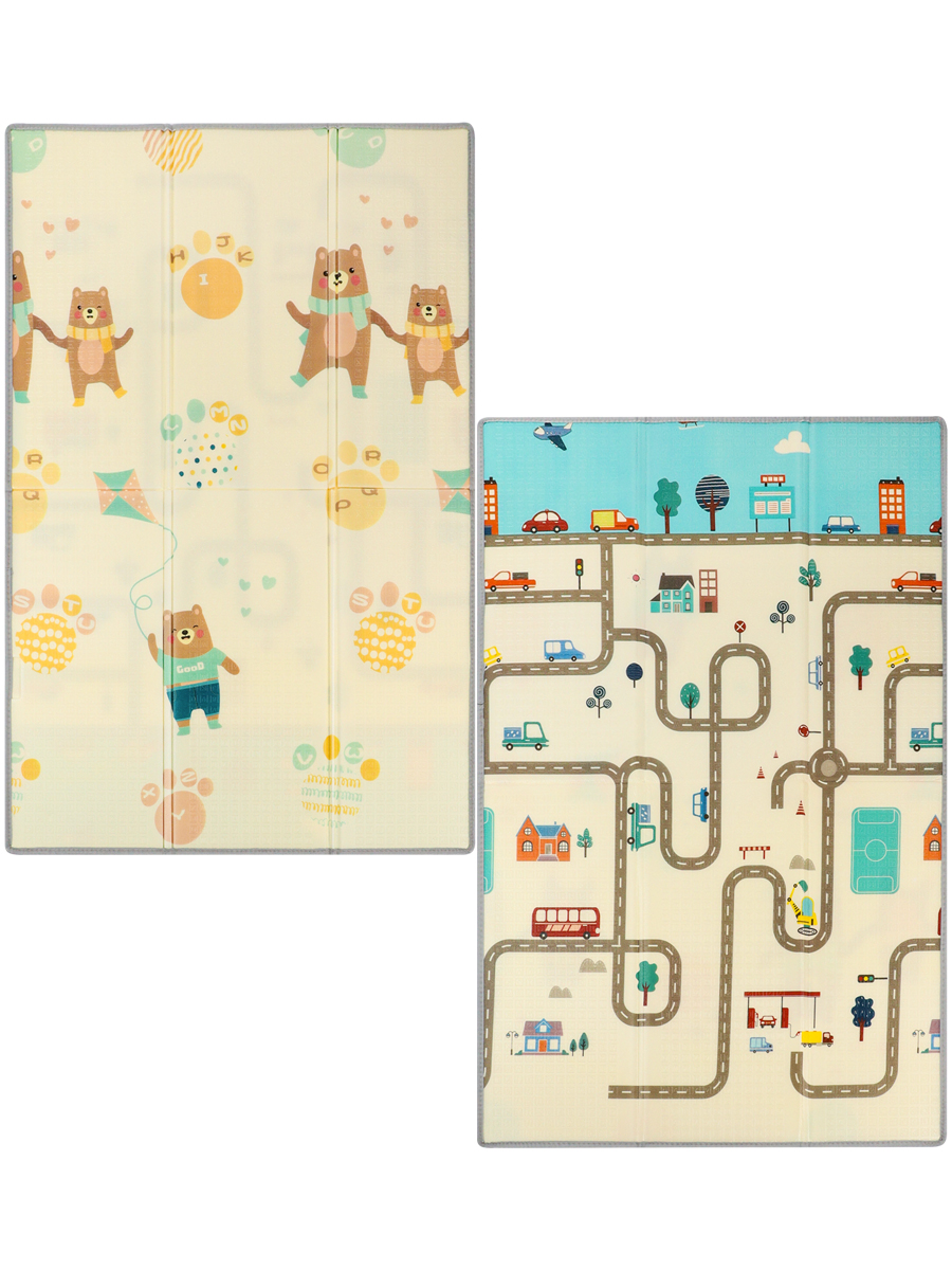 Манеж Рыжий кот 180х120 см серый DN0001192 - фото 10