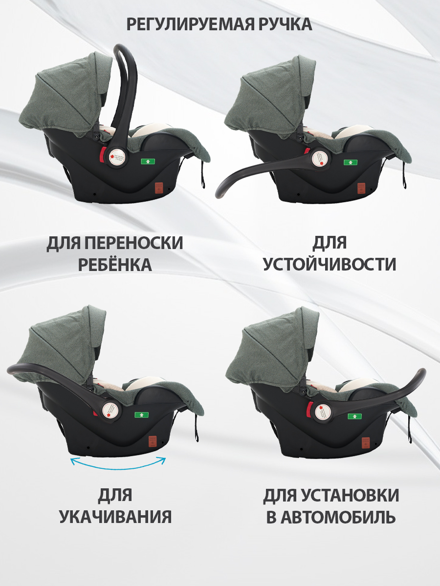 Коляска 3в1 Sevillababy Tinum хаки - фото 12