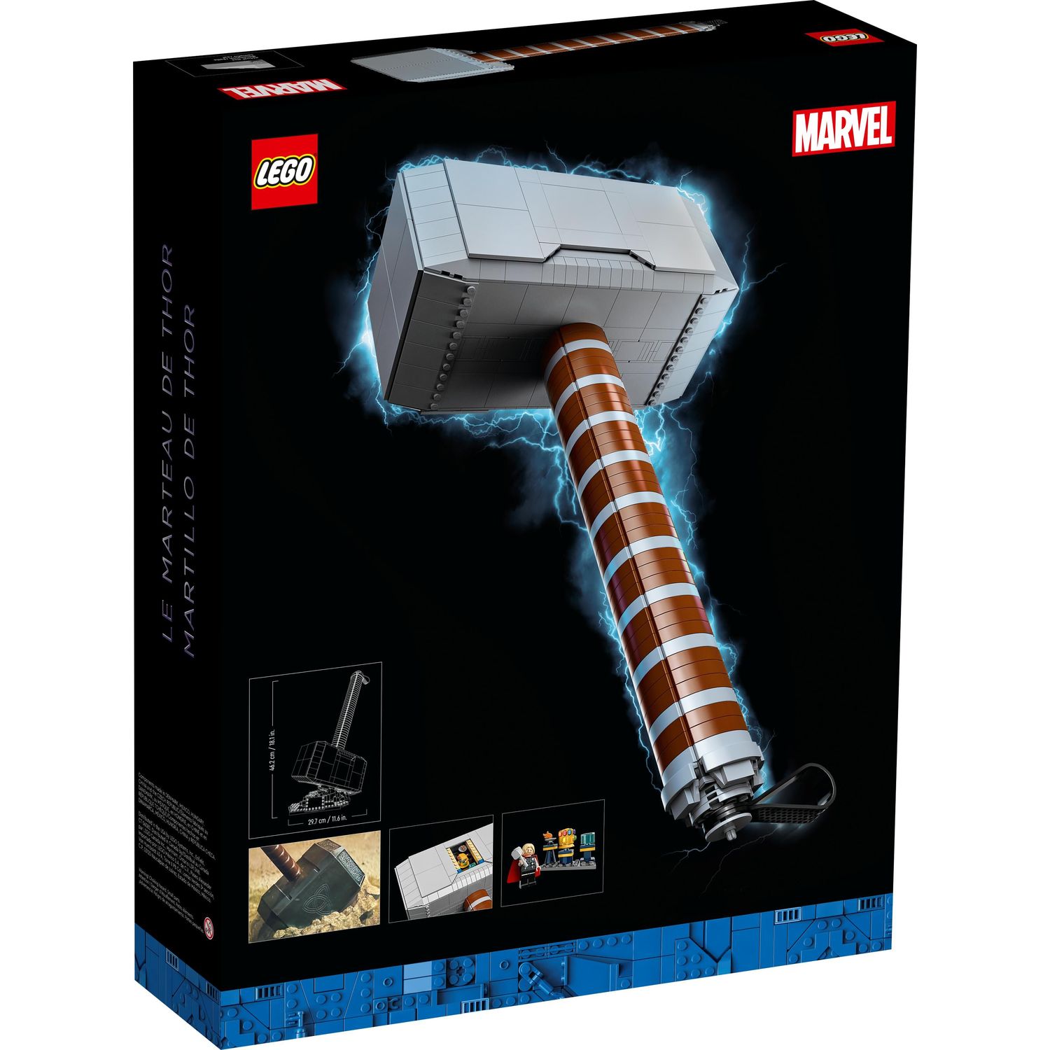 Конструктор LEGO Marvel Super Heroes Молот Тора блочный - фото 7