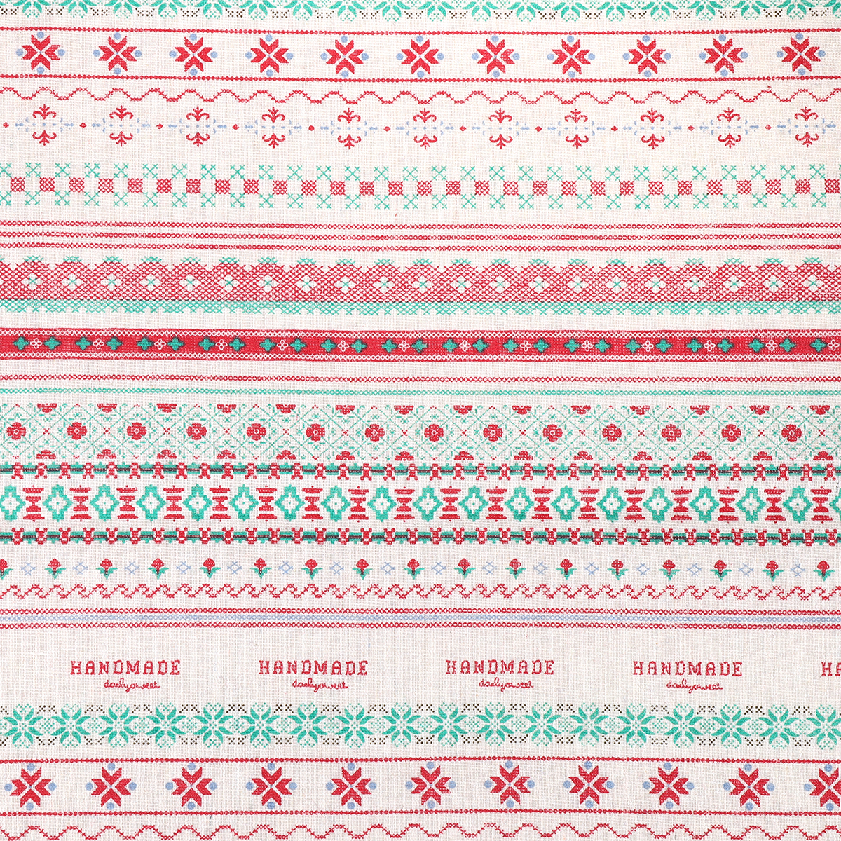 Ткань лен TBY с орнаментом 1.5 х 3 м, цвет бежевый - фото 4