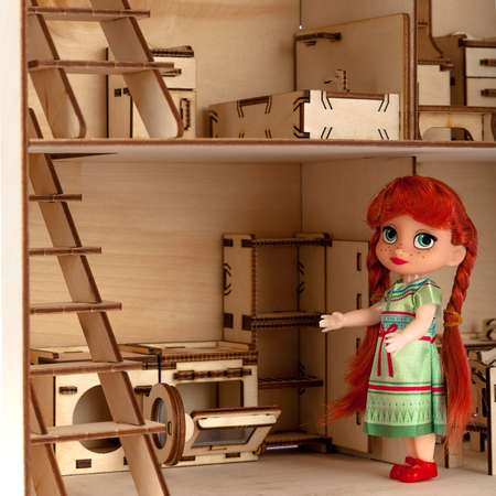 Домик для кукол POLLY с мебелью