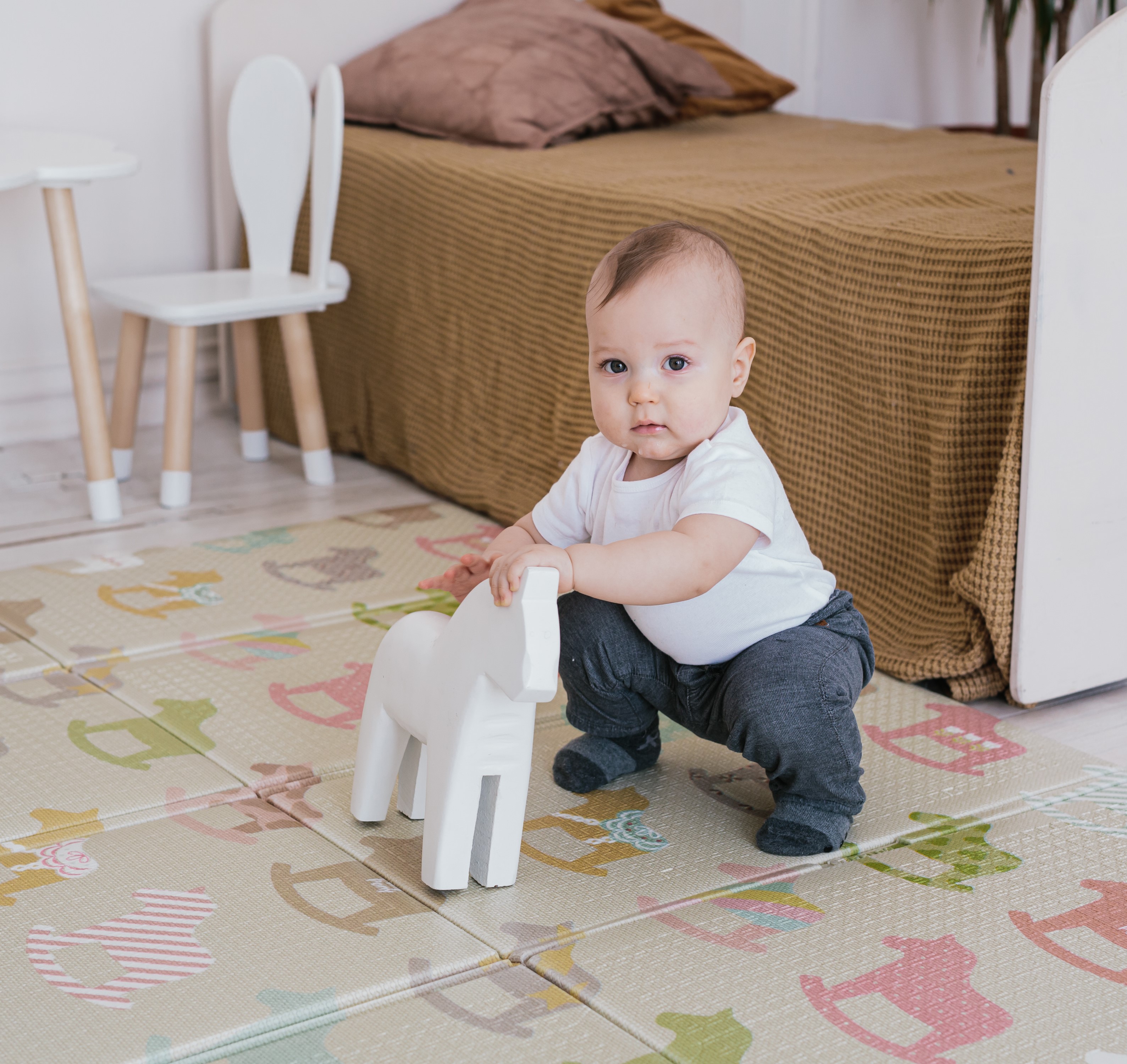 Детский складной коврик Parklon Деревянные лошадки 140 x 200 см - фото 10